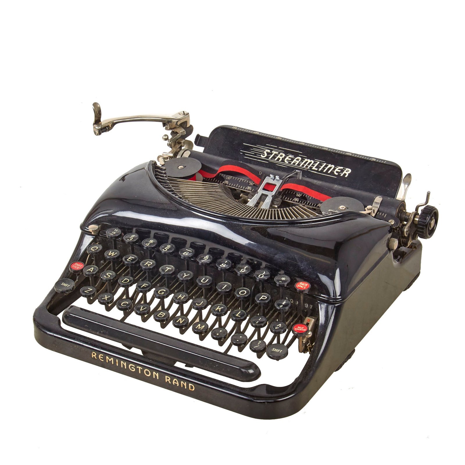 Original U.S. WWII Remington Rand Streamliner Typewriter - B109697