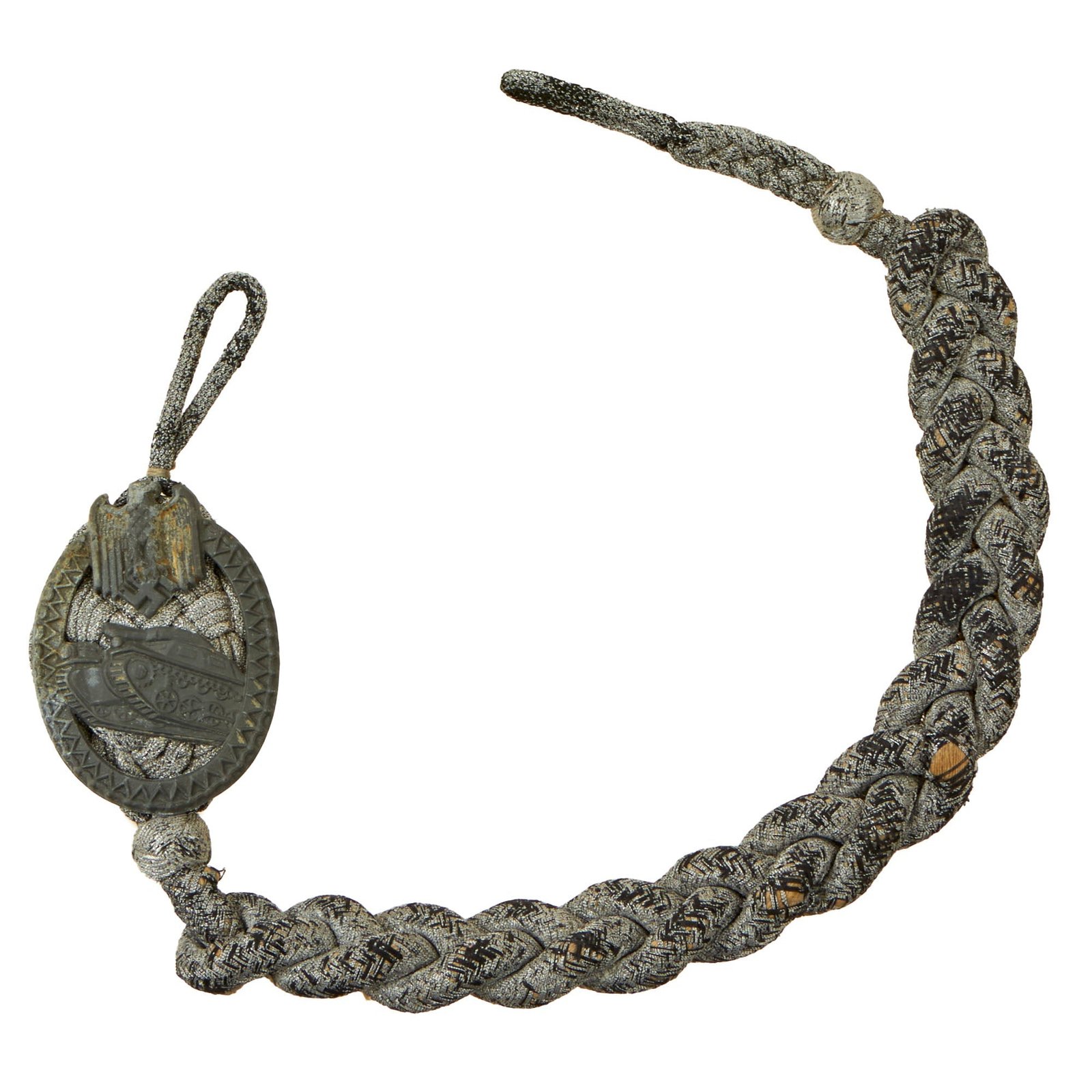 Buy Original German WWII Grade I Heer Army Panzer Armored Troops Marksmanship Lanyard | Original Firearms Antique For Sale