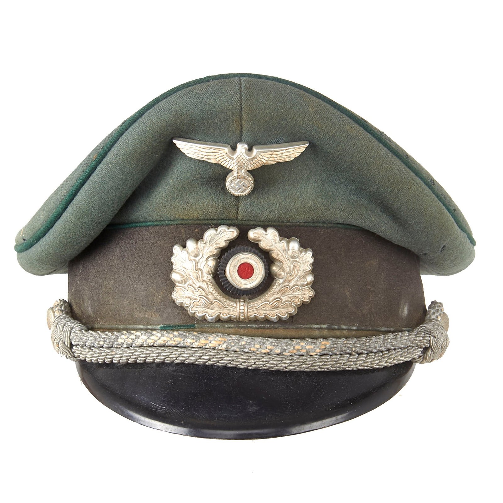 Buy Original German WWII Military Administration Officer Schirmmütze Visor Crush Cap by EREL (Double Marked) | Original Firearms Antique For Sale