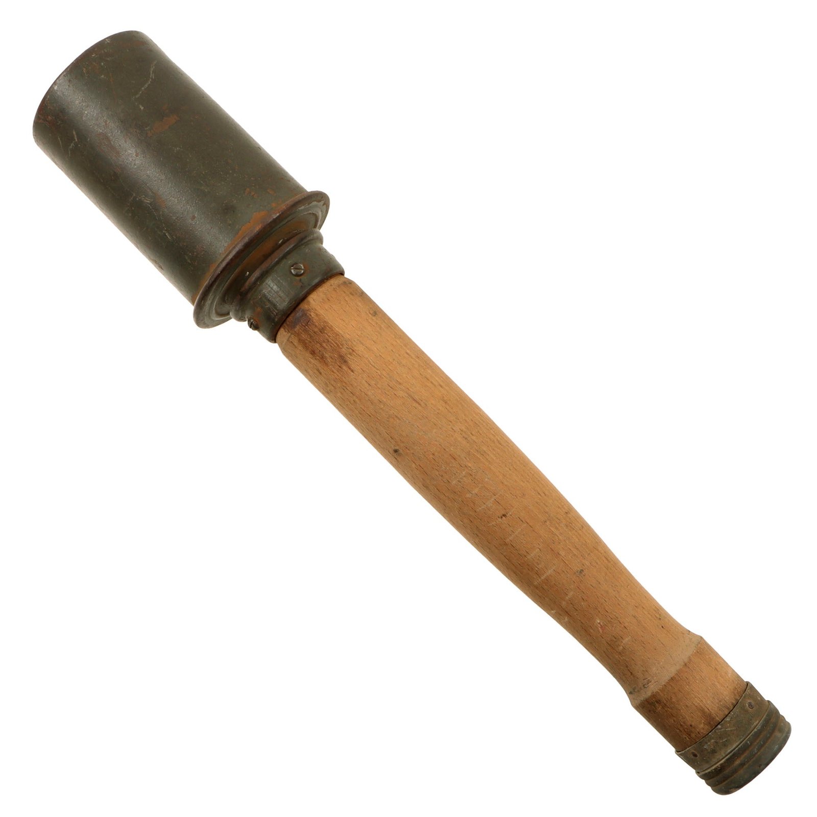 Original Imperial German WWI Inert M1917 Stick Grenade - Stielhandgranate M17 - Dated December 1917 - Star Broken Off Screw Cap