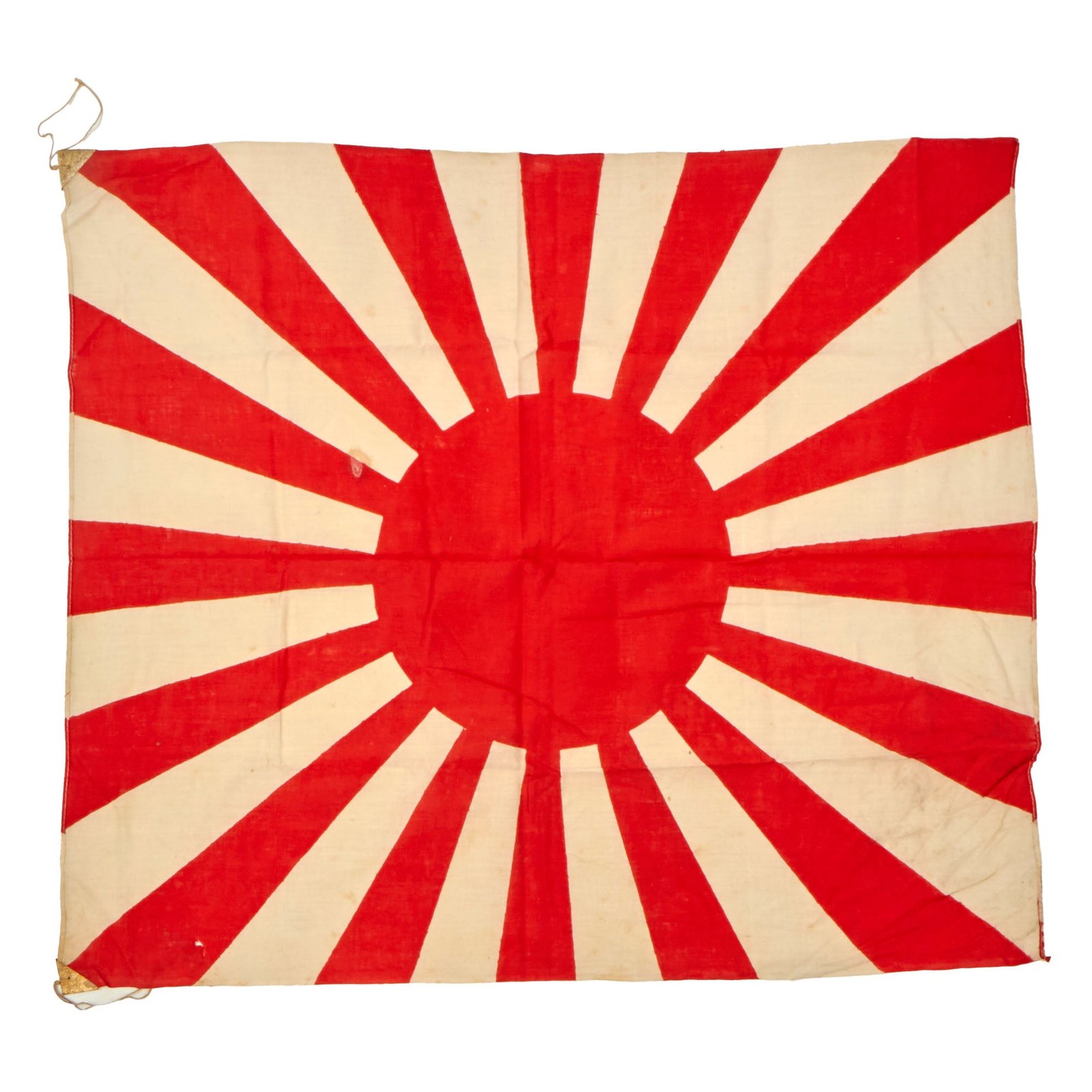 Buy Original Japan WWII Imperial Japanese Army Rising Sun Silk War Flag - 26 ½ x 31” | Original Firearms Antique For Sale