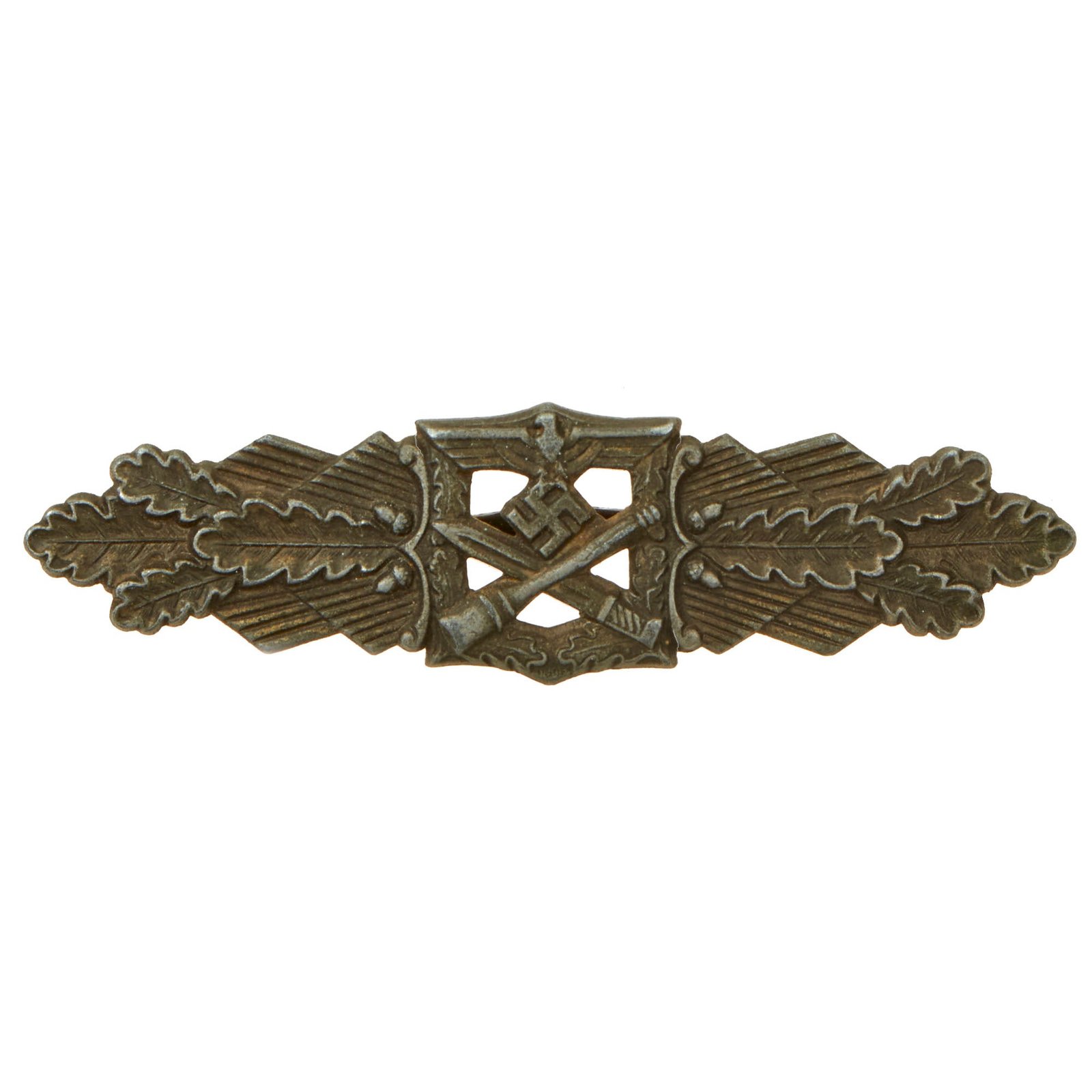 Buy Original German WWII Close Combat Clasp in Bronze by Friedrich Linden of Lüdenscheid - Missing Backing Plate | Original Firearms Antique For Sale