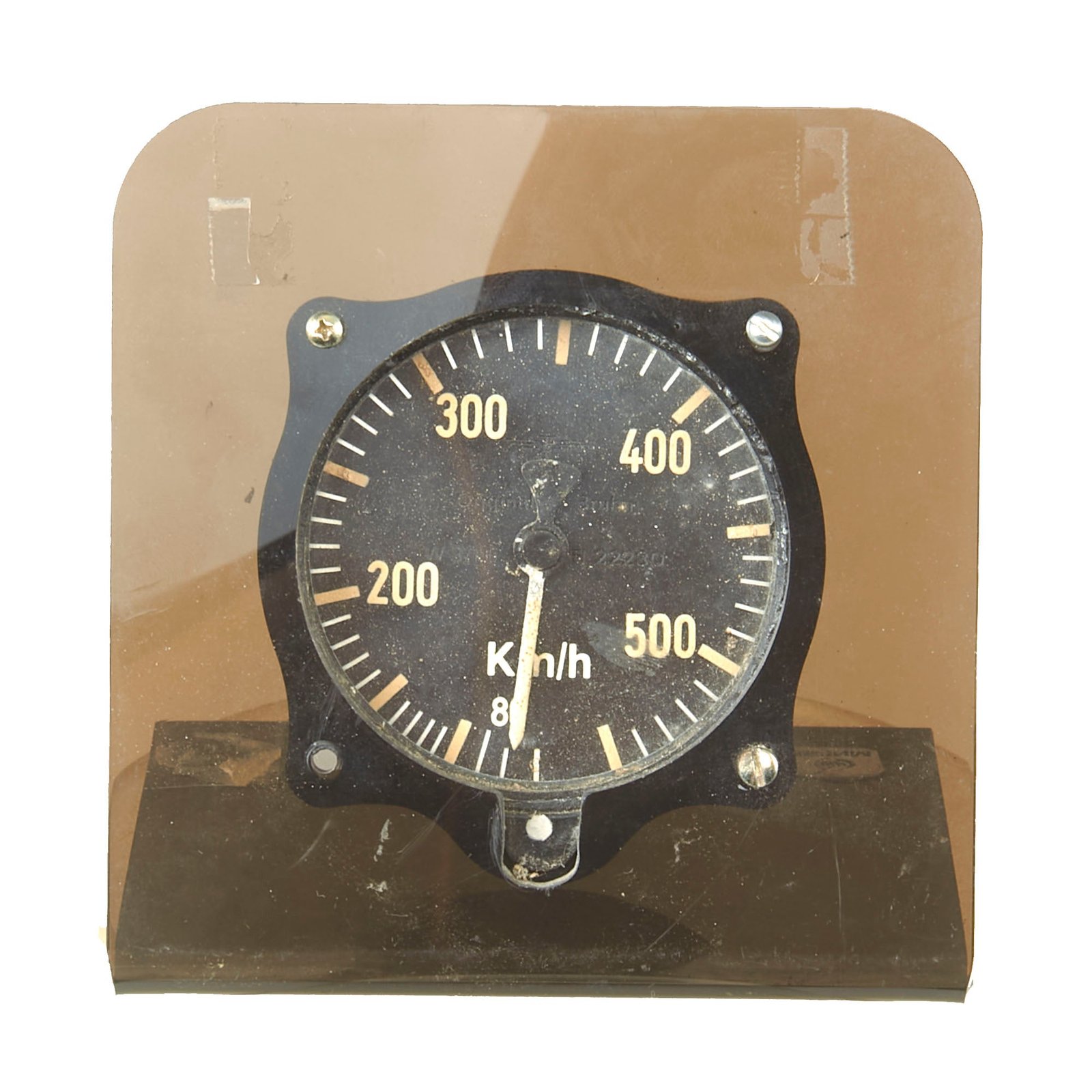 Buy Original German WWII Luftwaffe Heinkel HE 111 Aircraft Speed Indicator by Bruhn on Display Mount - Fl. 22230 | Original Firearms Antique For Sale