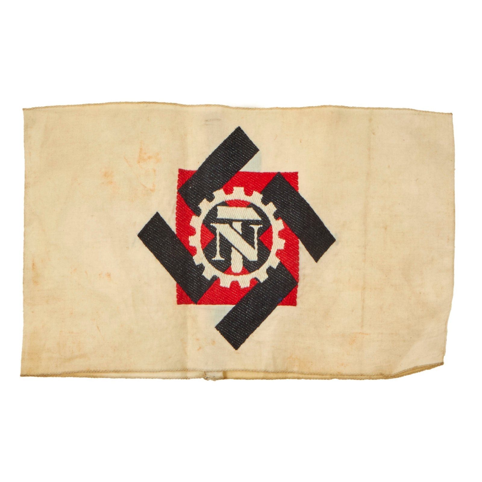 Buy Original German WWII Technical Emergency Corps TeNo BeVo Embroidered Armband - Technische Nothilfe | Original Firearms Antique For Sale