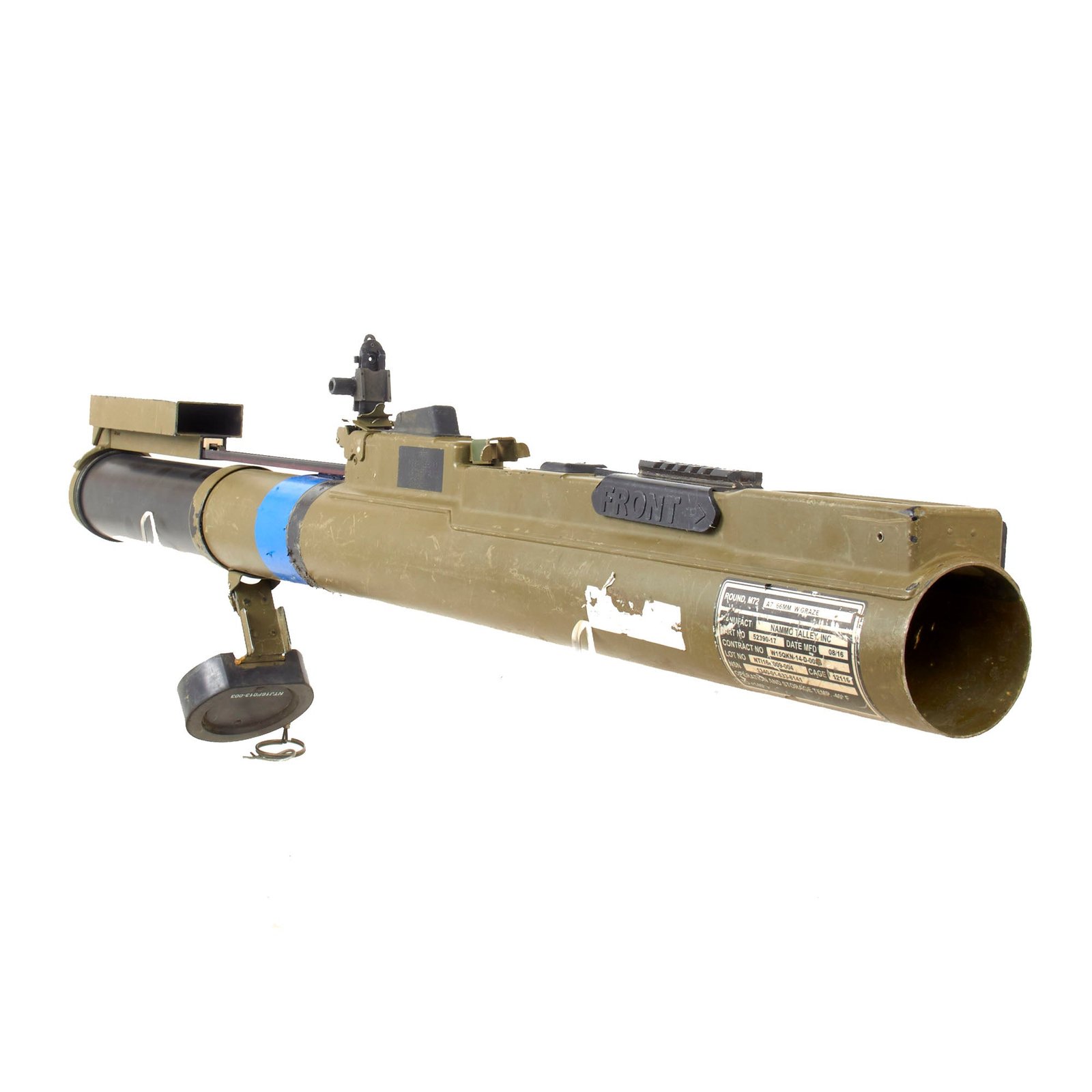 Buy Original U.S. Global War on Terror INERT M72A7 Light Anti-Tank Weapon LAW Rocket Propelled Grenade Launcher With Picatinny Rail - Dated 2016 | Original Firearms Antique For Sale