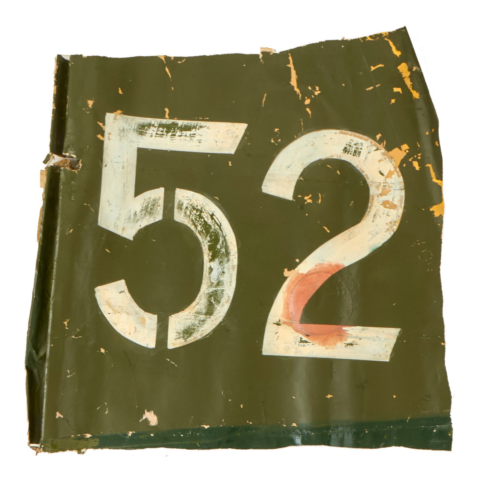 Buy Original Imperial Japanese Float Plane Tail Skin “52” Captured at Sasebo Airfield in Nagasaki Prefecture in October 1945 | Original Firearms Antique For Sale