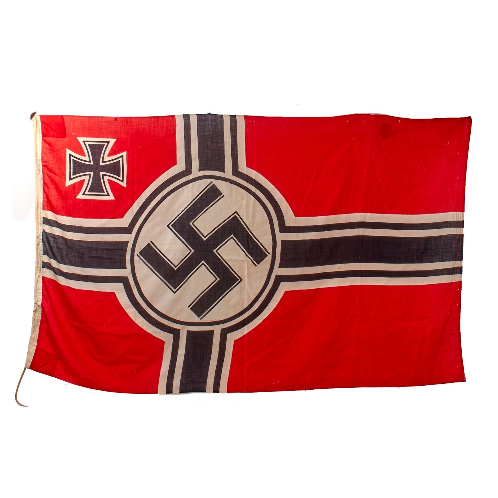 Original German WWII Kriegsmarine Marked 150cm x 250cm Naval Battle Flag - Reichskriegsflagge