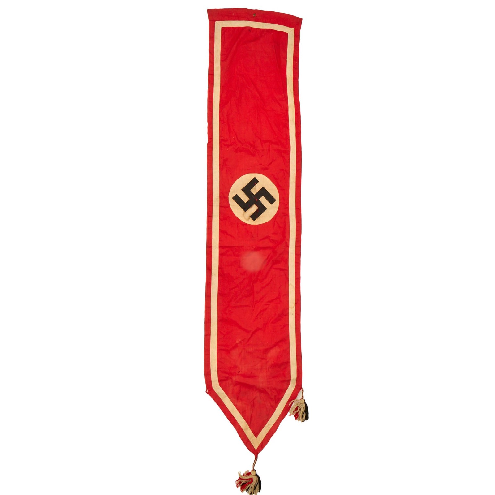 Buy Original German WWII NSDAP National Socialist Party Banner with Tassels - 72" x 15" | Original Firearms Antique For Sale