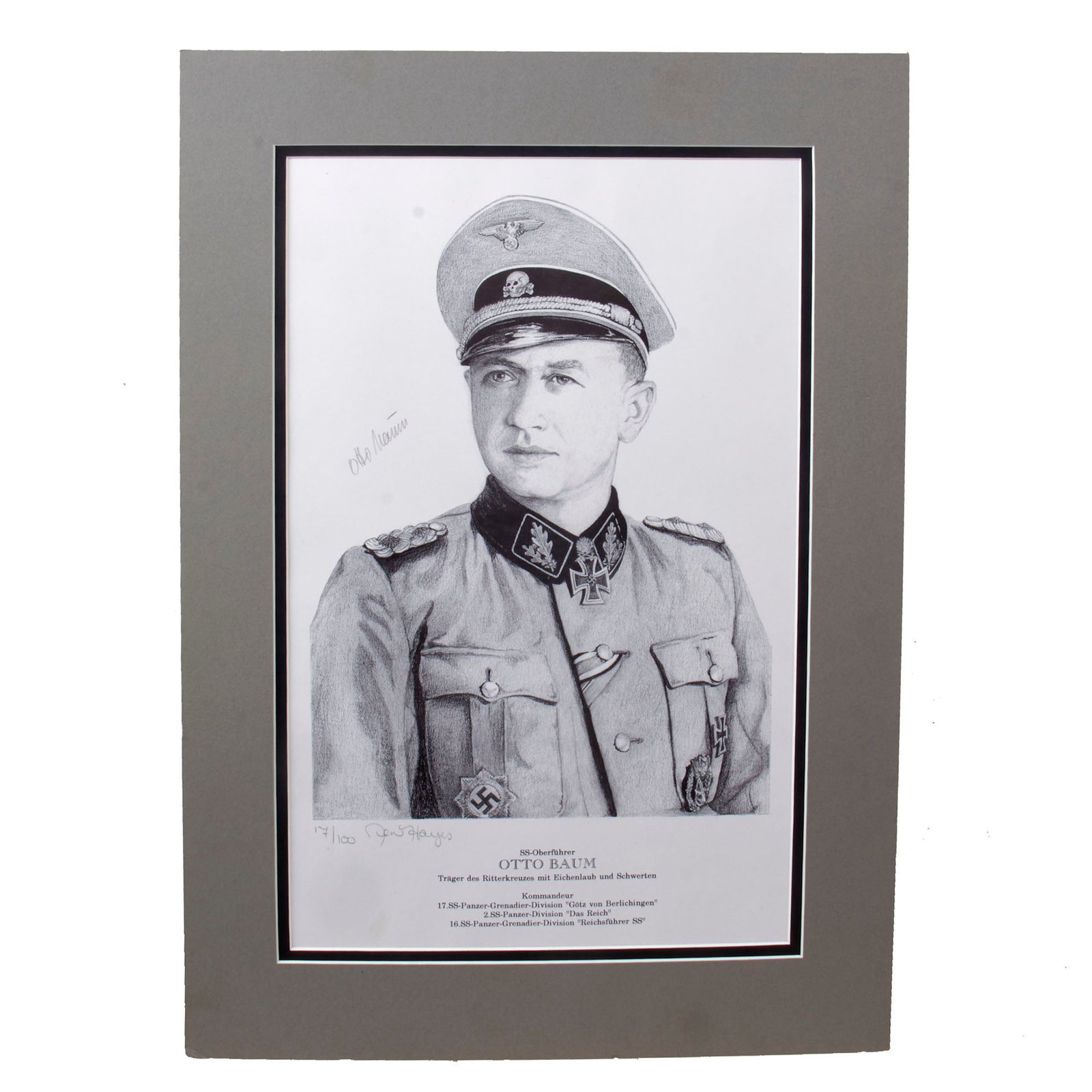 Original Signed Limited Edition Print: Otto Baum by Ren Hayes Signed by Otto Baum - 15 x 21½” - 17/100