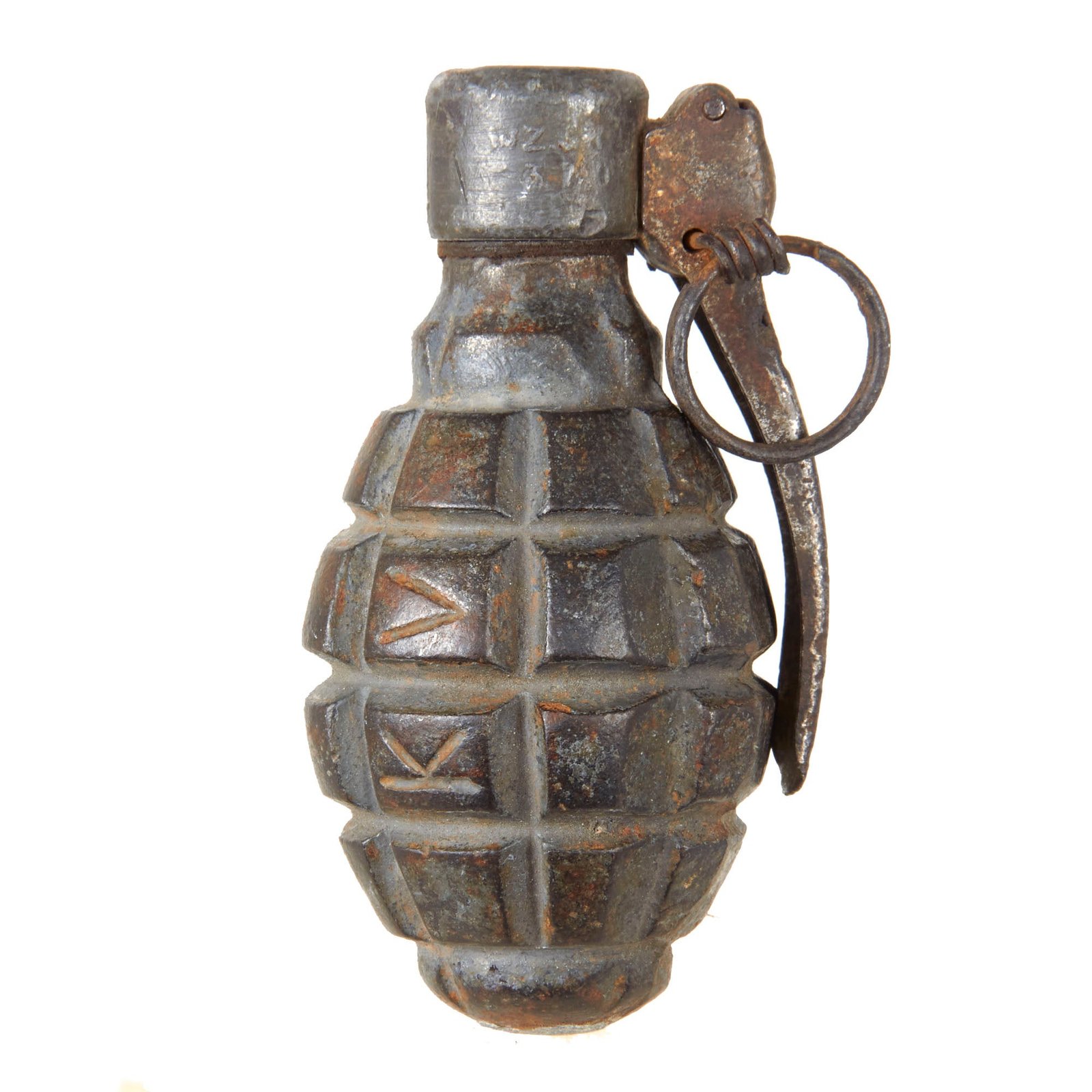 Original Polish WWII Inert Defensive Hand Grenade wz. 33 - Granat Obronny