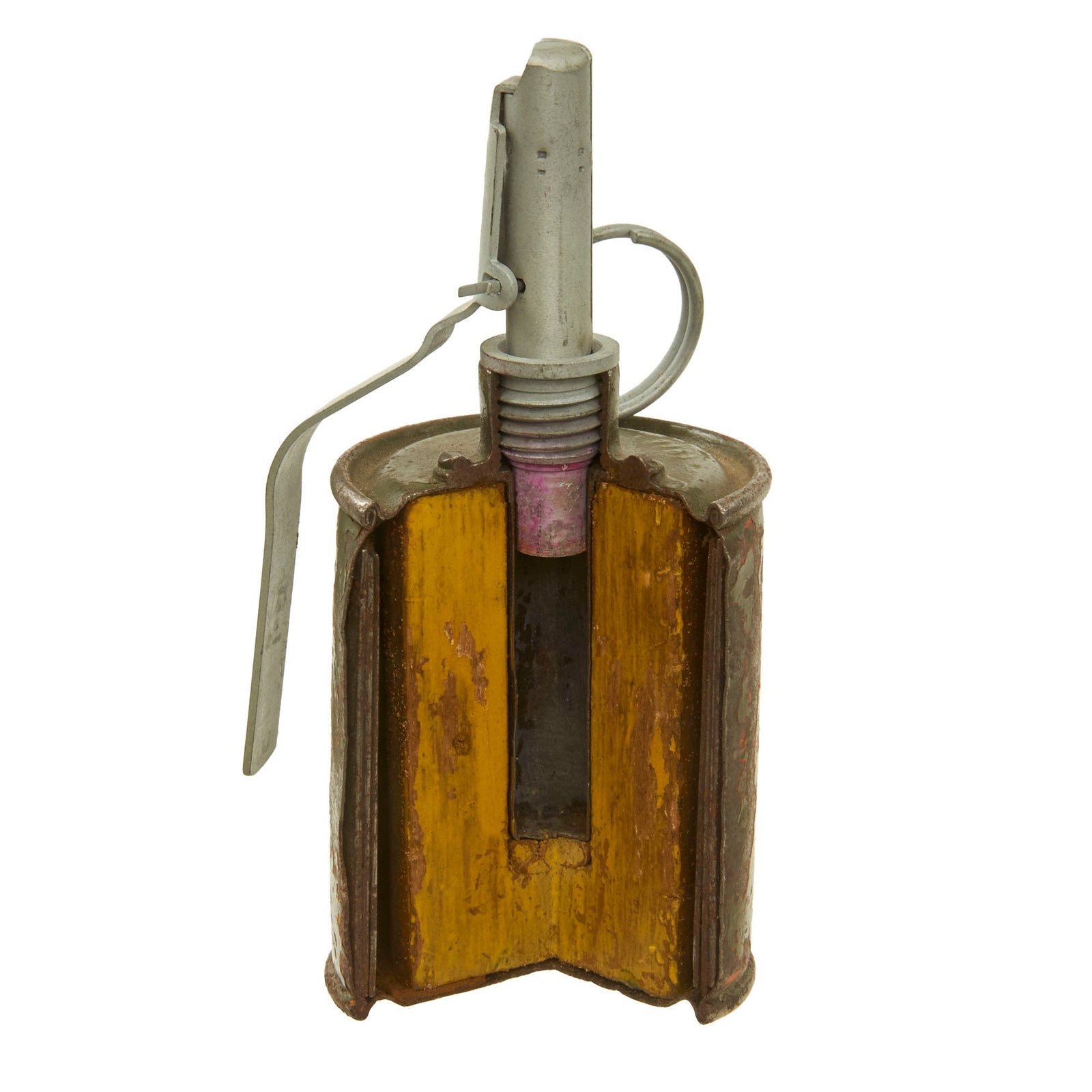 Original Soviet Cold War Era INERT RG-42 Cutaway Visual Training Grenade