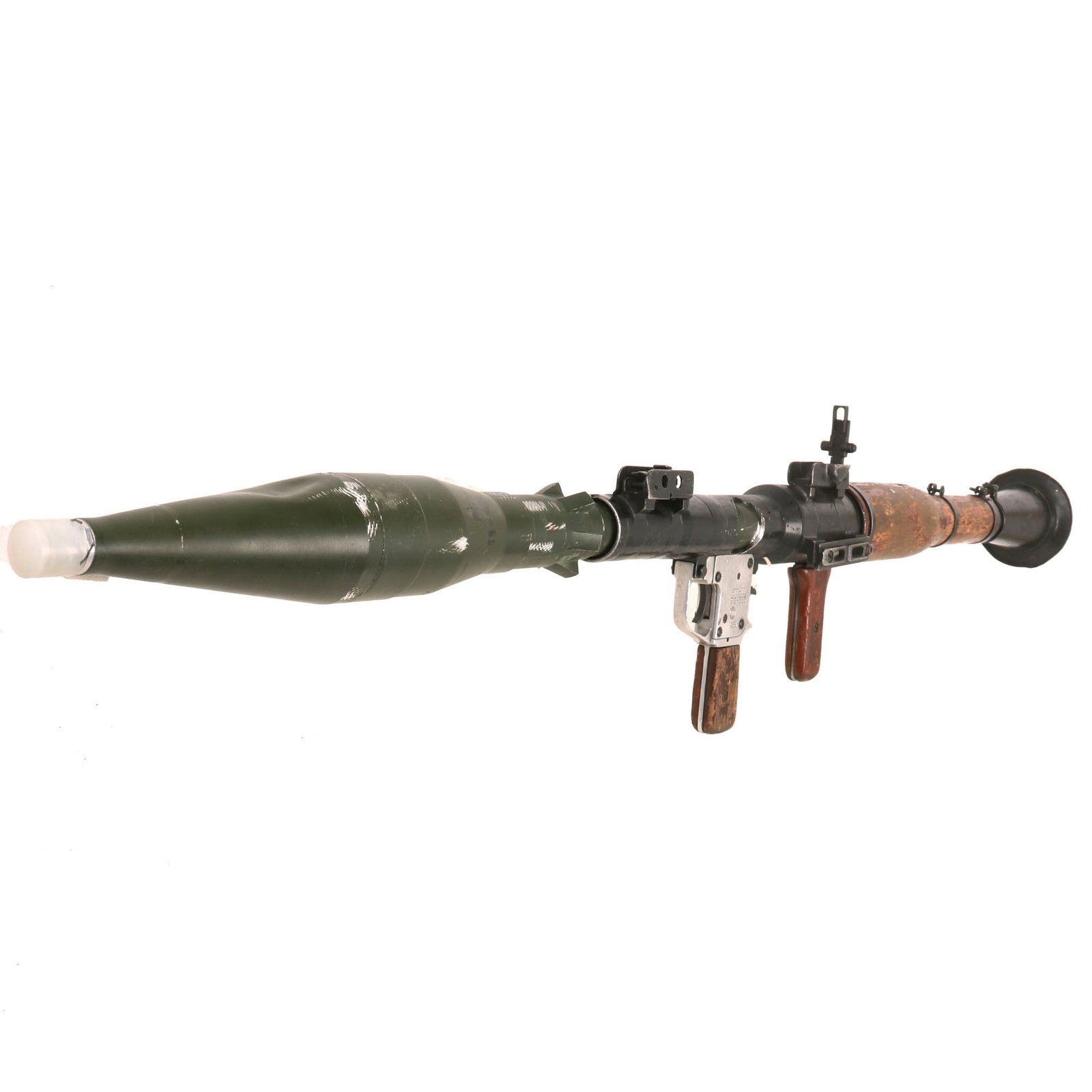 Buy Original Soviet Bulgarian Cold War 1968 Dated RPG-7 Rocket Propelled Grenade Inert Launcher RPG with Inert Round | Original Firearms Antique For Sale