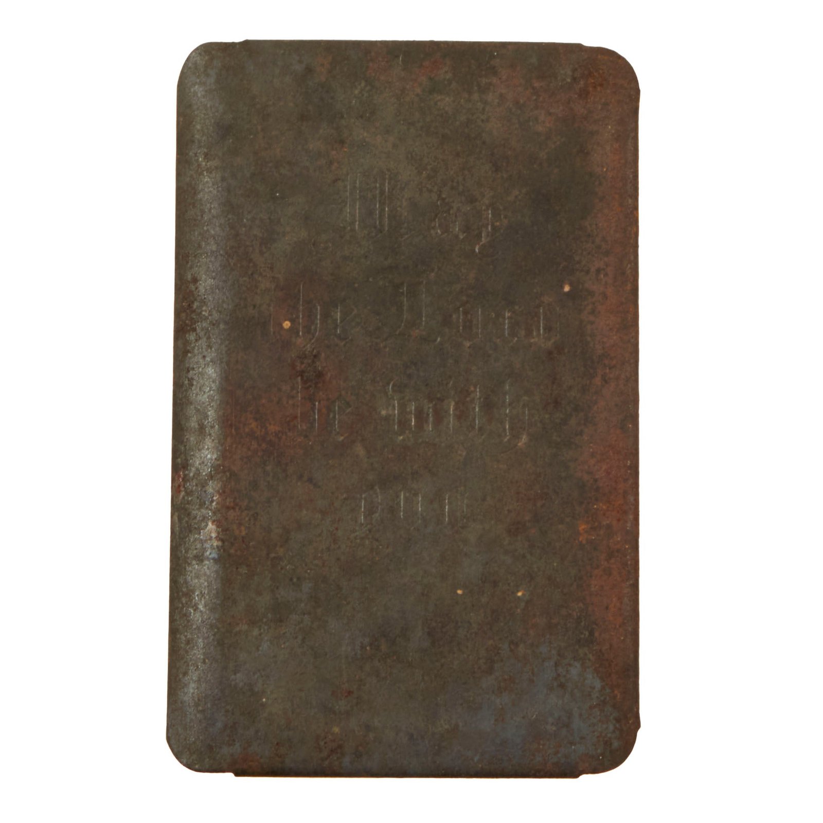 Original U.S. WWII Era “May the Lord be with you” New Testament Heart-Shield Breast Pocket Bible