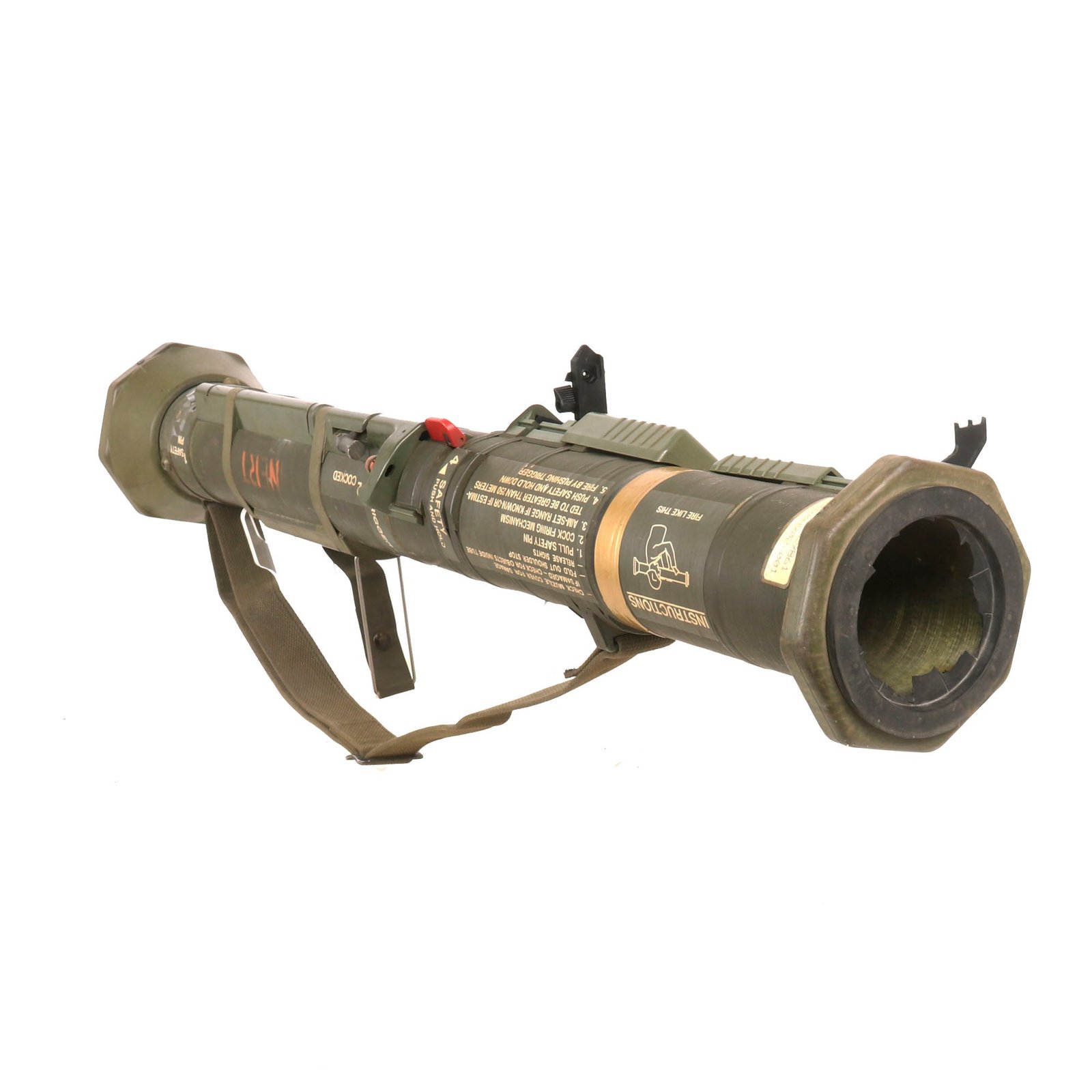 Buy Original U.S. M136 AT-4 Recoilless Smoothbore 84mm Anti-Tank Launcher with Sling - Inert | Original Firearms Antique For Sale