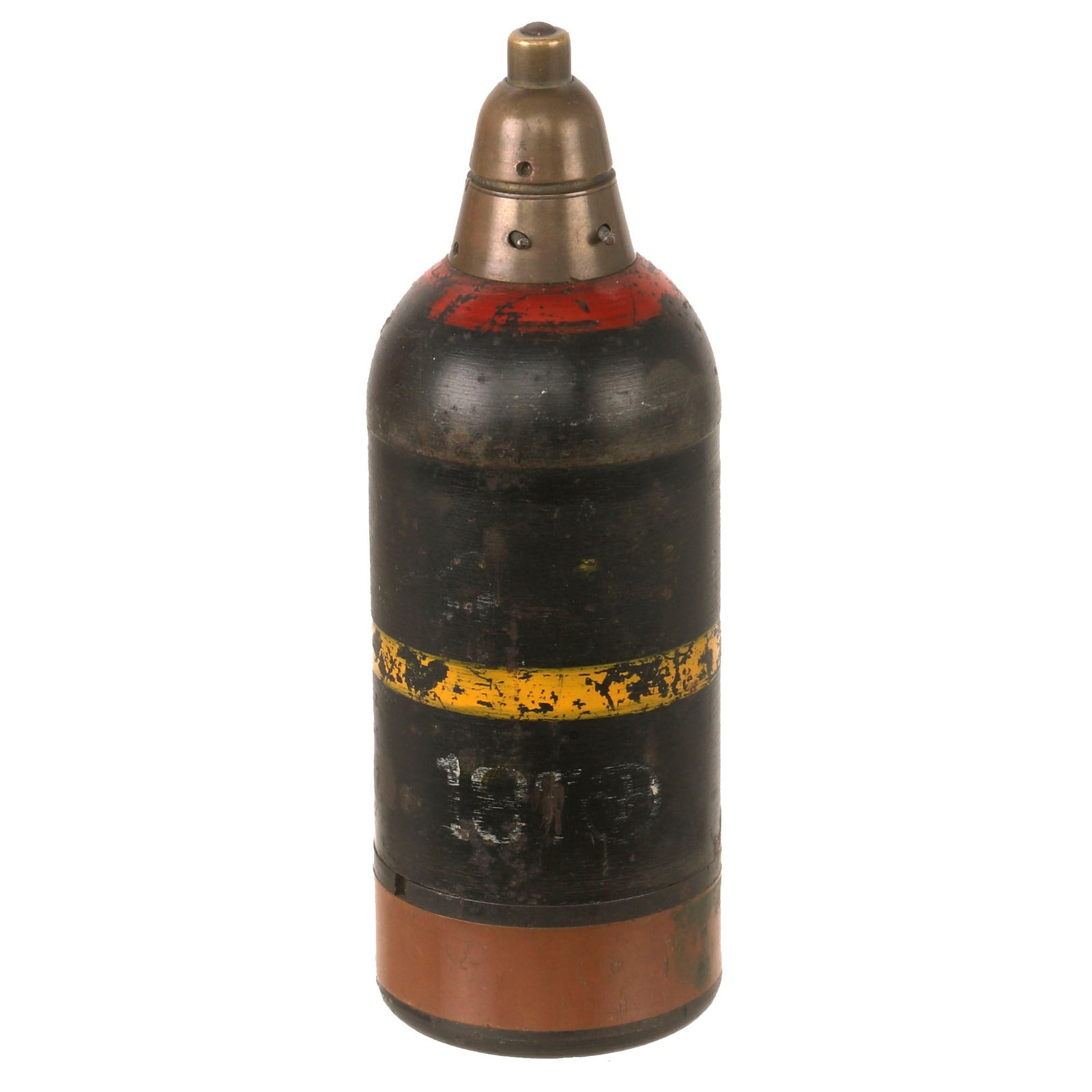 Buy Original Japanese WWII Type 89 Knee Mortar 50mm Grenade Discharger Inert Round - Dated 1943 | Original Firearms Antique For Sale