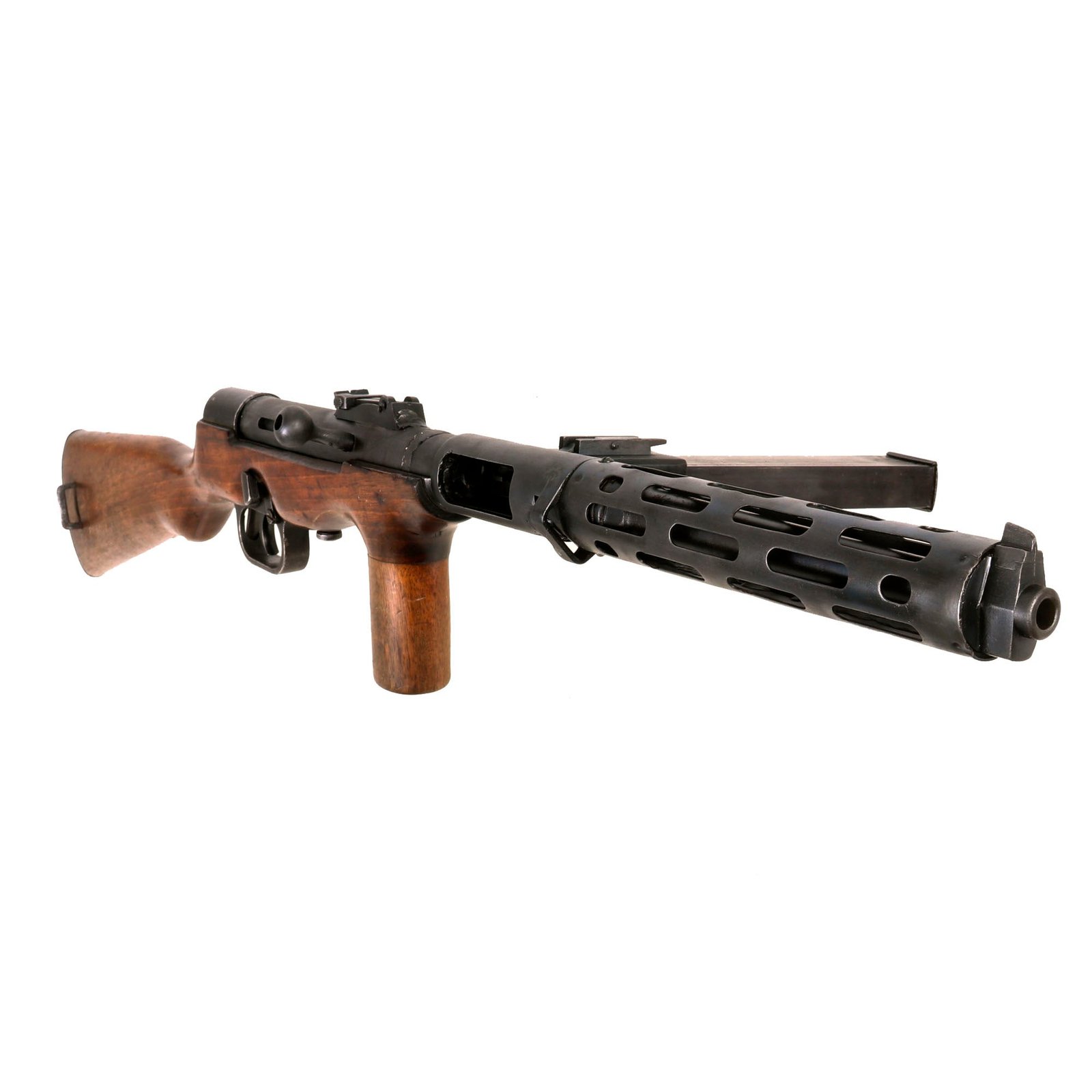 Buy Original German Pre-WWII ERMA EMP Display Sub Machine Gun with Spanish Civil Guard Marked Magazine - Serial D-4611 | Original Firearms Antique For Sale