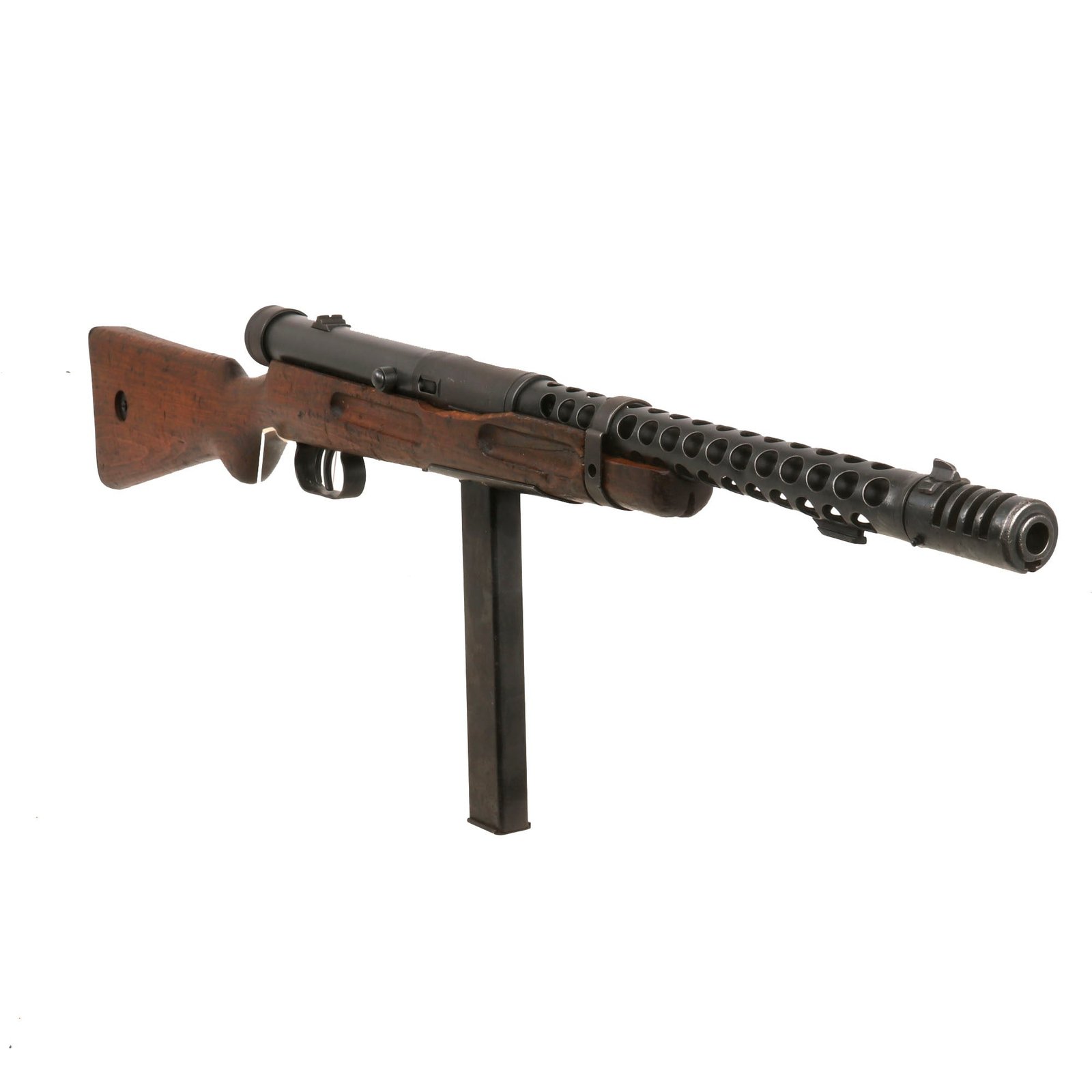 Buy Original WWII Italian Beretta MP38A Ventilated Barrel Jacket SMG with Bayonet Lug and Correct Magazine | Original Firearms Antique For Sale
