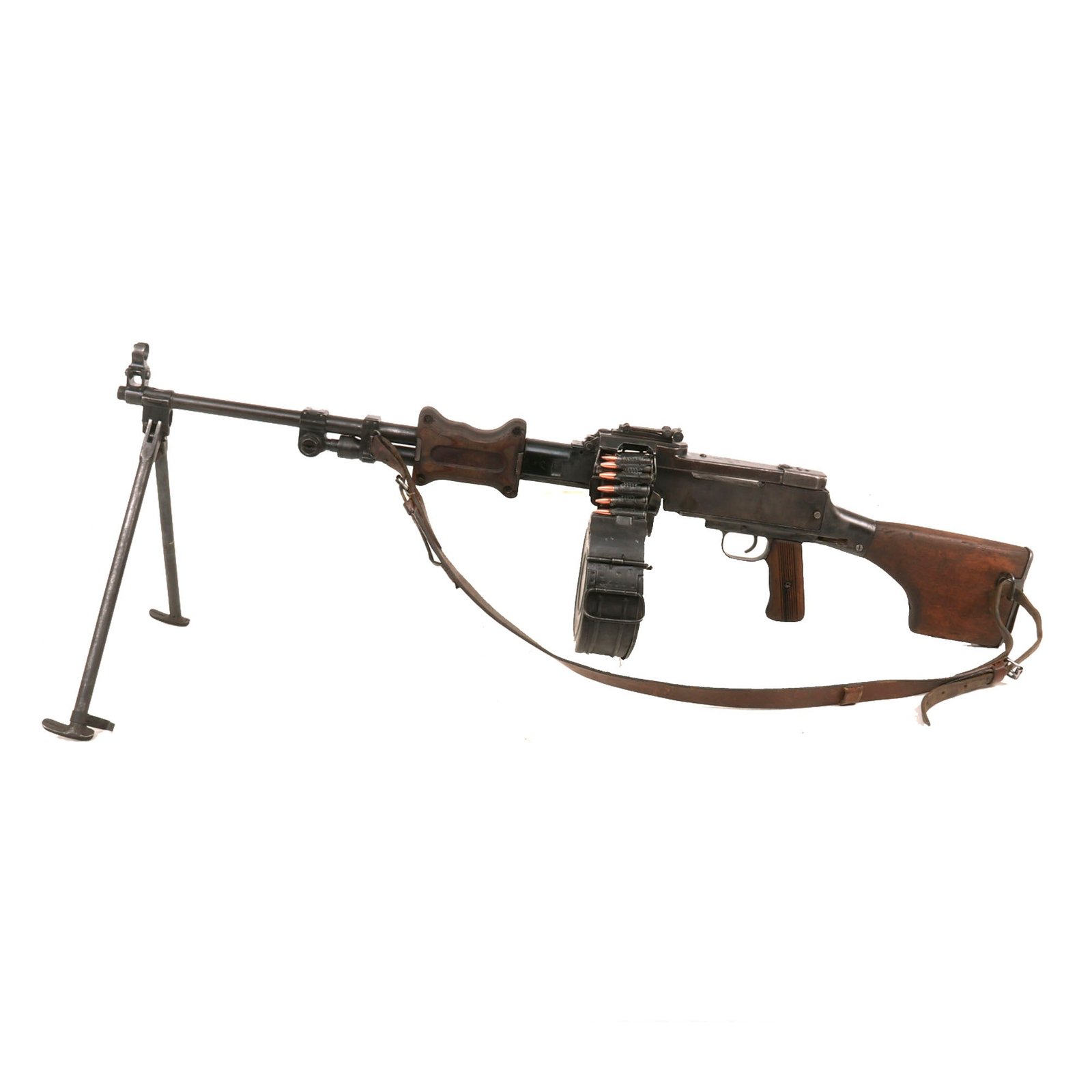 Buy Original Cold War Soviet RPD 44 7.62mm Display Light Machine Gun by Kovrov Arsenal with Belt Drum and Accessories - Dated 1951 | Original Firearms Antique For Sale