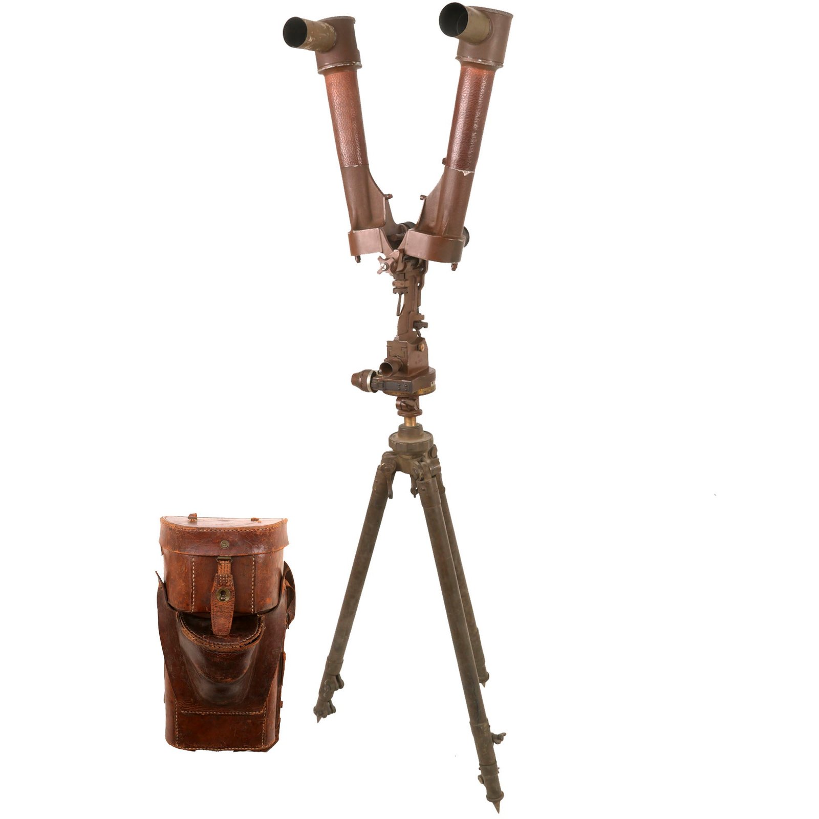Buy Original Japanese WWII 15 x 3° Rabbit Ear Periscope with Level & Tripod in Original Cases | Original Firearms Antique For Sale