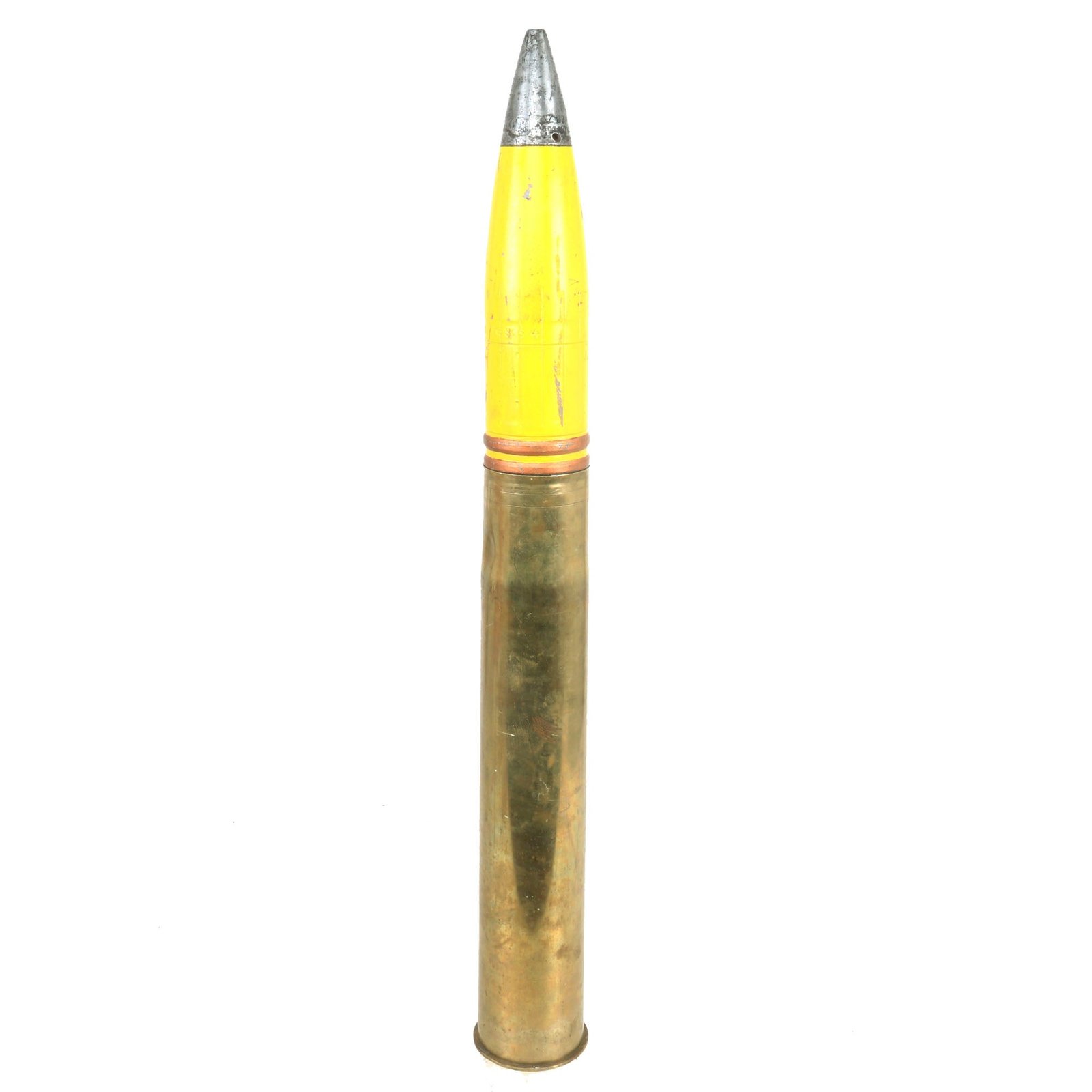 Buy Original German WWII FlaK 88 High Explosive Inert Shell with Early Brass Casing - 1938 Dated | Original Firearms Antique For Sale