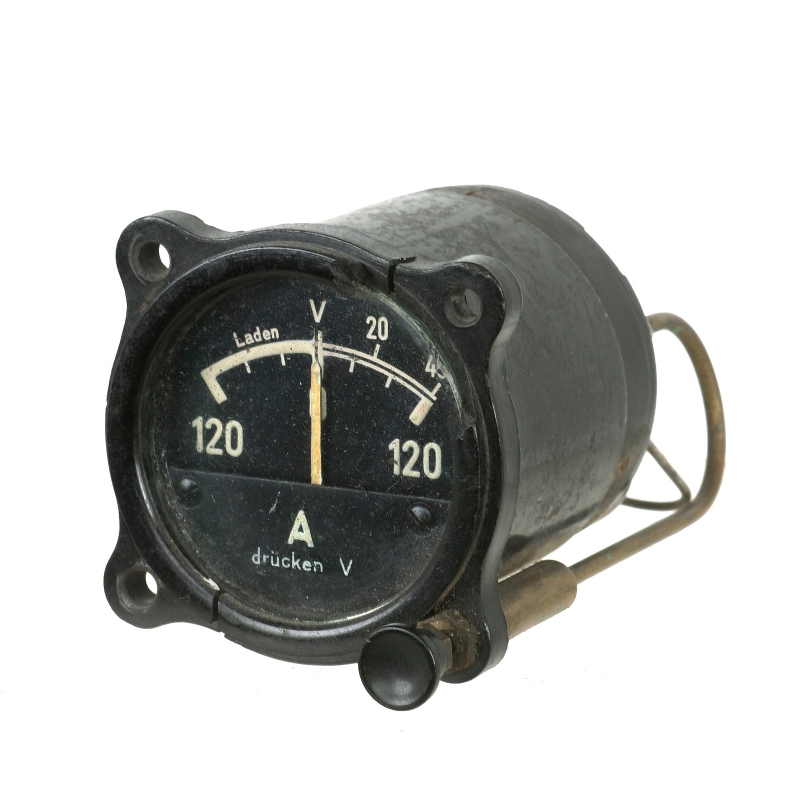 Buy Original German WWII Luftwaffe Aircraft Voltage Meter with Data Plate | Original Firearms Antique For Sale