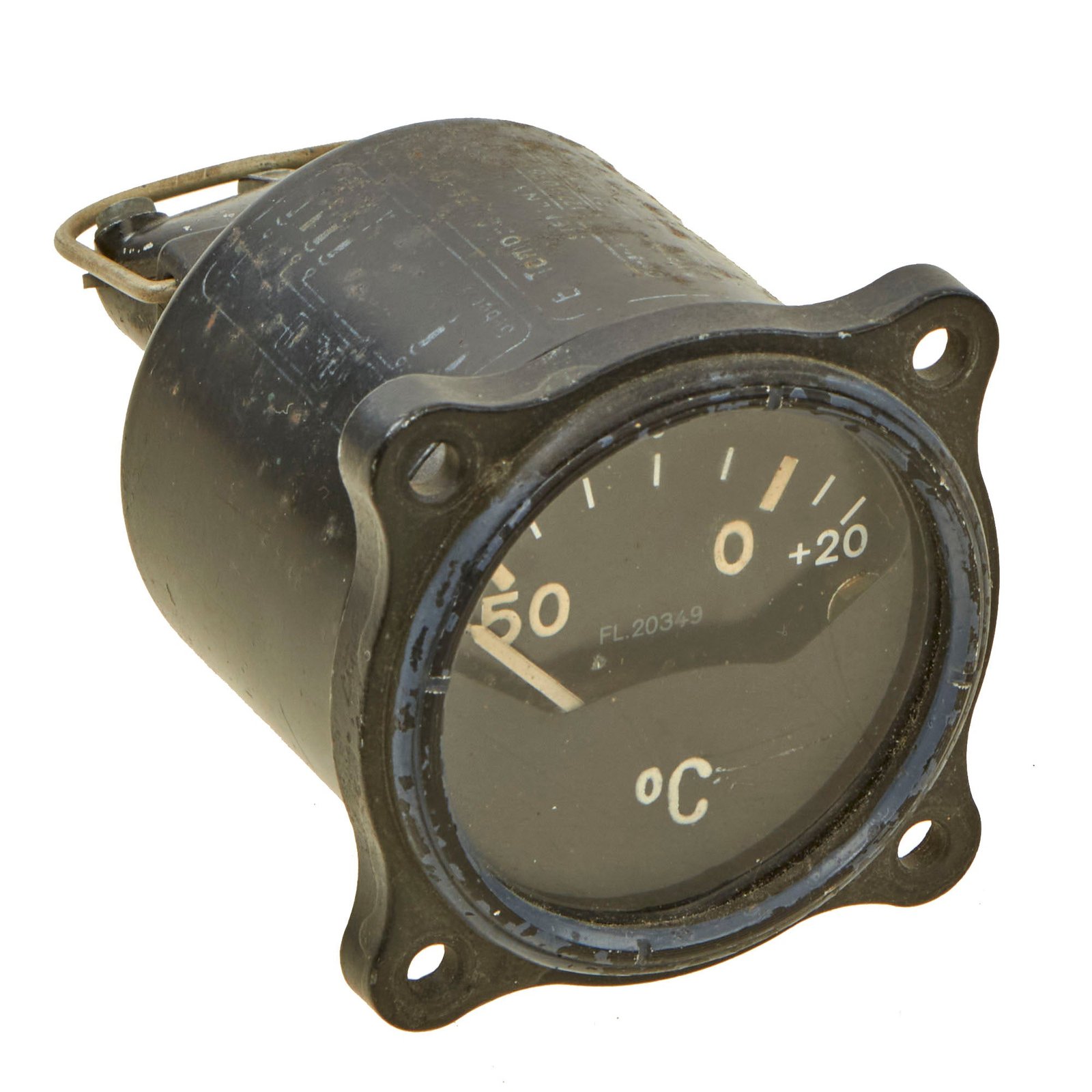 Buy Original German WWII Luftwaffe Aircraft External Temperature Gauge with Intact Plug by Siemens & Halske AG - Fl. 20349 | Original Firearms Antique For Sale
