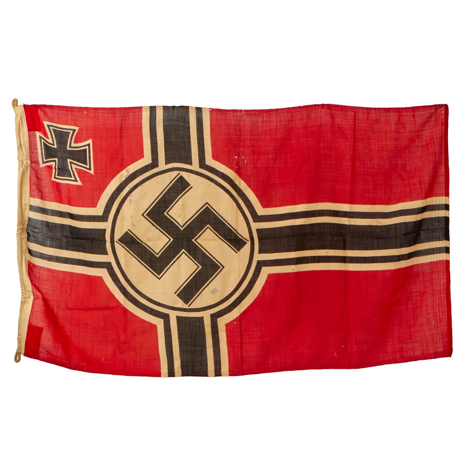 Buy Original German WWII Service Used 100cm x 170cm National Battle Flag by WFT - Reichskriegsflagge | Original Firearms Antique For Sale
