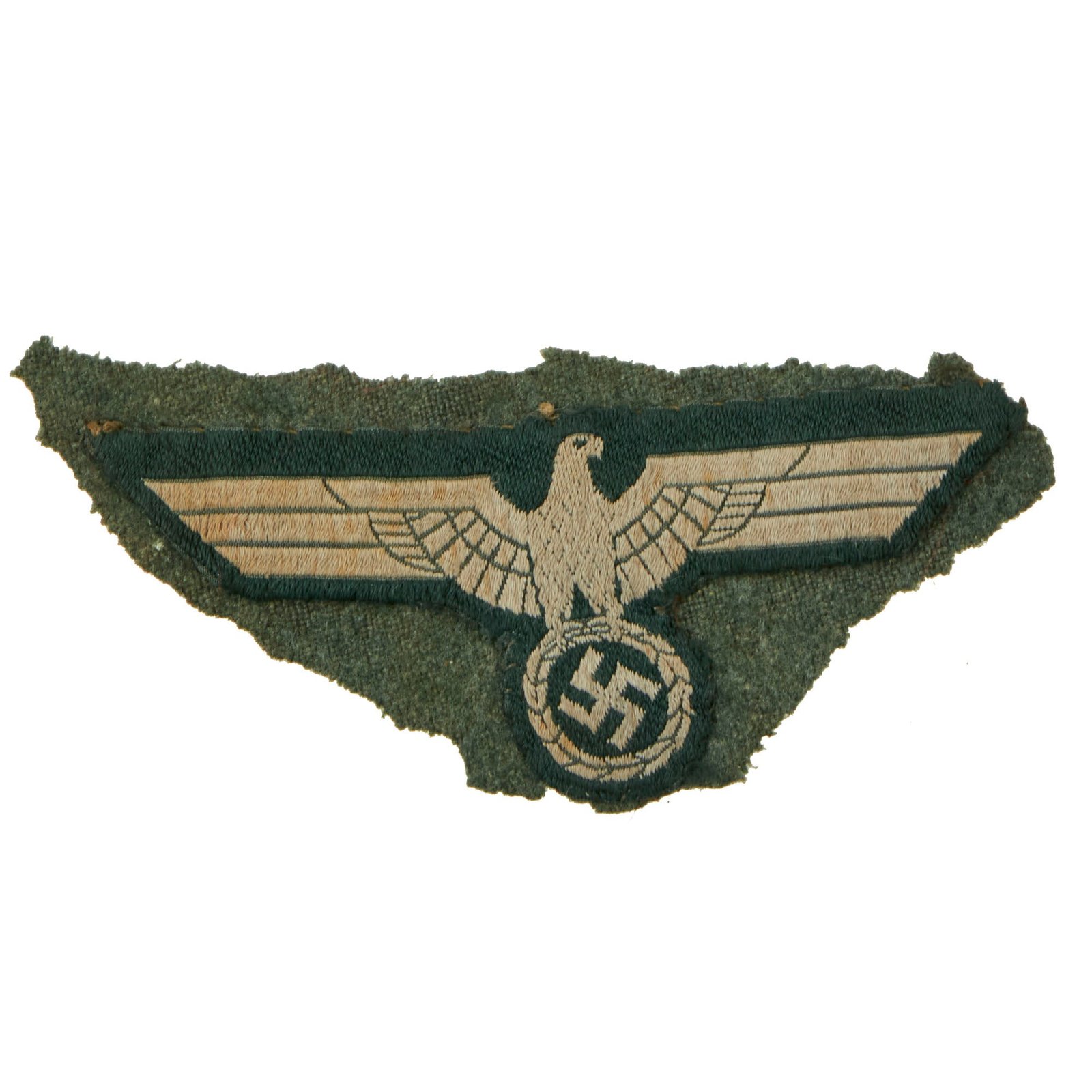 Buy Original German WWII Heer Army EM/NCO BeVo Breast Eagle - Wool M36 Tunic Cut Off | Original Firearms Antique For Sale