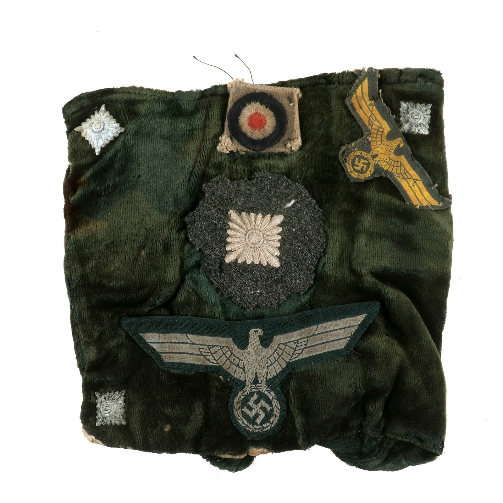 Buy Original U.S. WWII USGI Bring Back Small Pillow with Attached German Cutoff Insignia | Original Firearms Antique For Sale