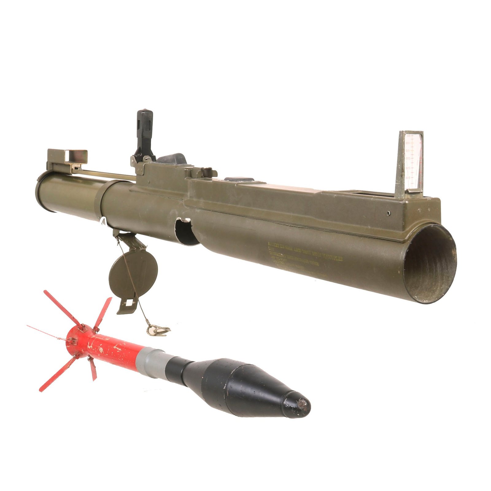 Buy Original U.S. Vietnam War Era Early M72A2 Light Anti-Armor Weapon “LAW” Tube with Rare Inert Round - INERT | Original Firearms Antique For Sale