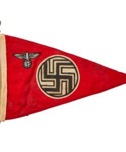 Buy Original German WWII NSDAP State Service Staff Vehicle Pennant Flag - 7 ½" x 12" | Original Firearms Antique For Sale
