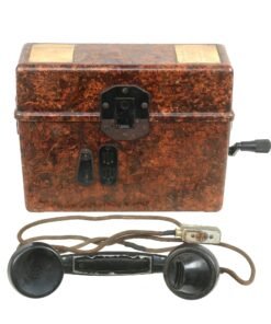 Buy Original German WWII FF33 Field Telephone by Mikrofona Brüder Knotek - Dated 1941 - Feldfernsprecher 33 | Original Firearms Antique For Sale