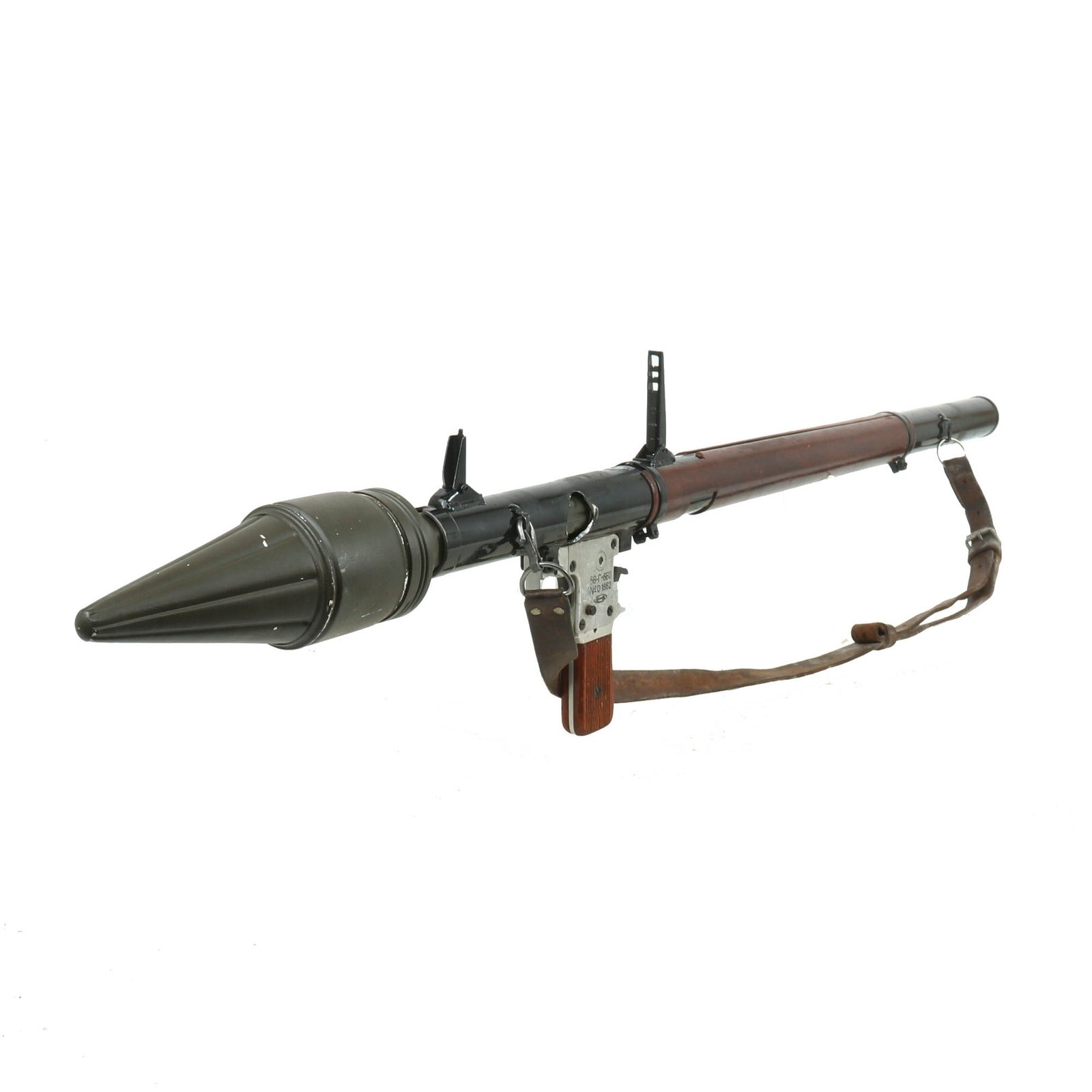 Buy Original Soviet Cold War Inert RPG-2 Rocket Propelled Grenade Launcher Serial D1862 by Kovrov Mechanical Plant with Display Rocket | Original Firearms Antique For Sale