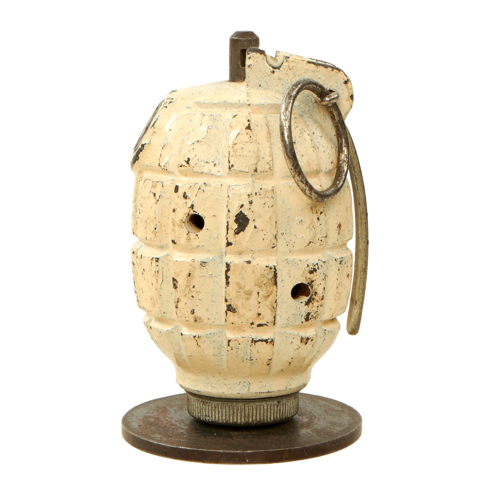 Buy Original British WWII Inert Mills Bomb No. 36M MKII Grenade with Discharger Plate - Dated 1940 | Original Firearms Antique For Sale