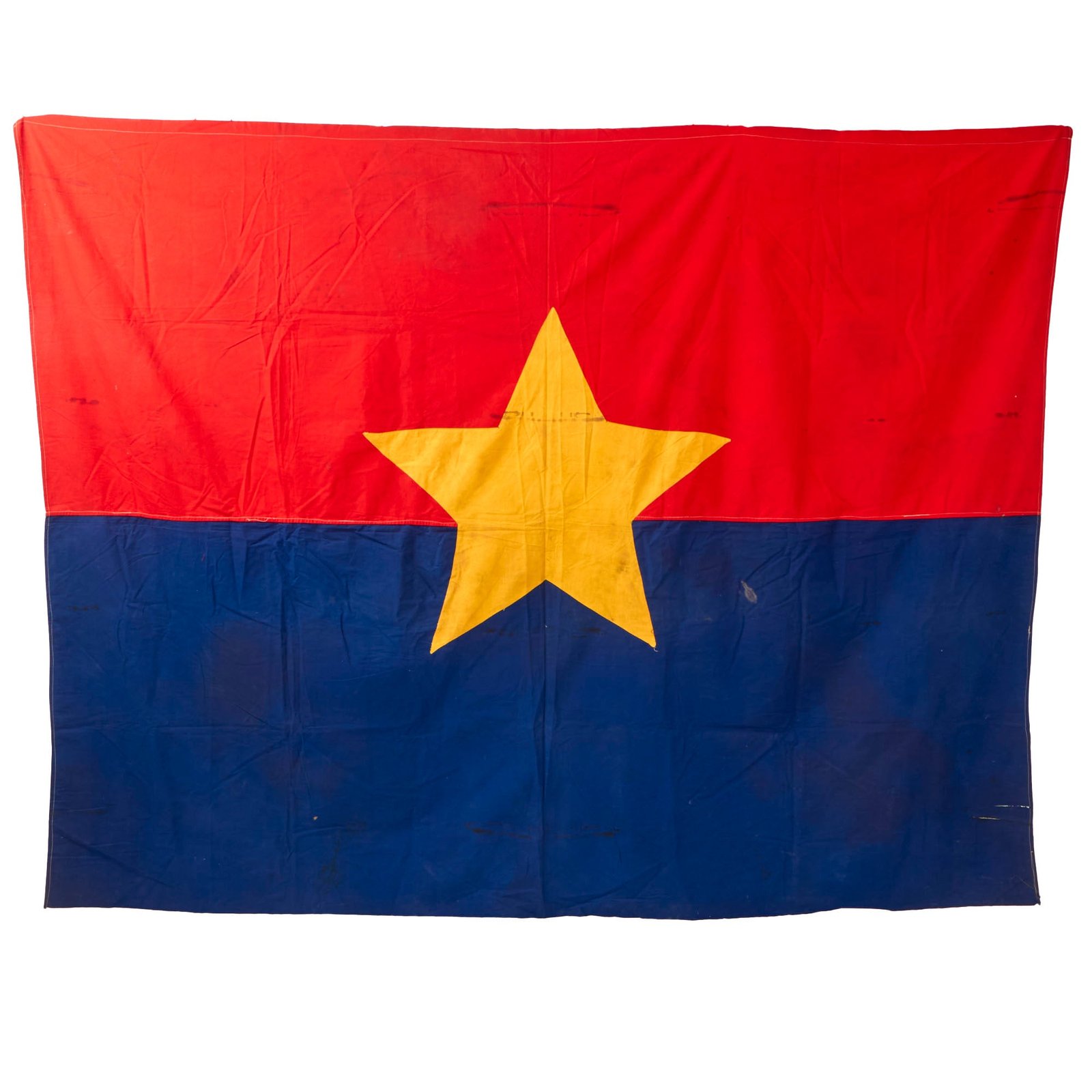 Buy Original Vietnam War North Vietnamese Army Large Regimental Size Viet Cong Flag - 60 x 80” | Original Firearms Antique For Sale