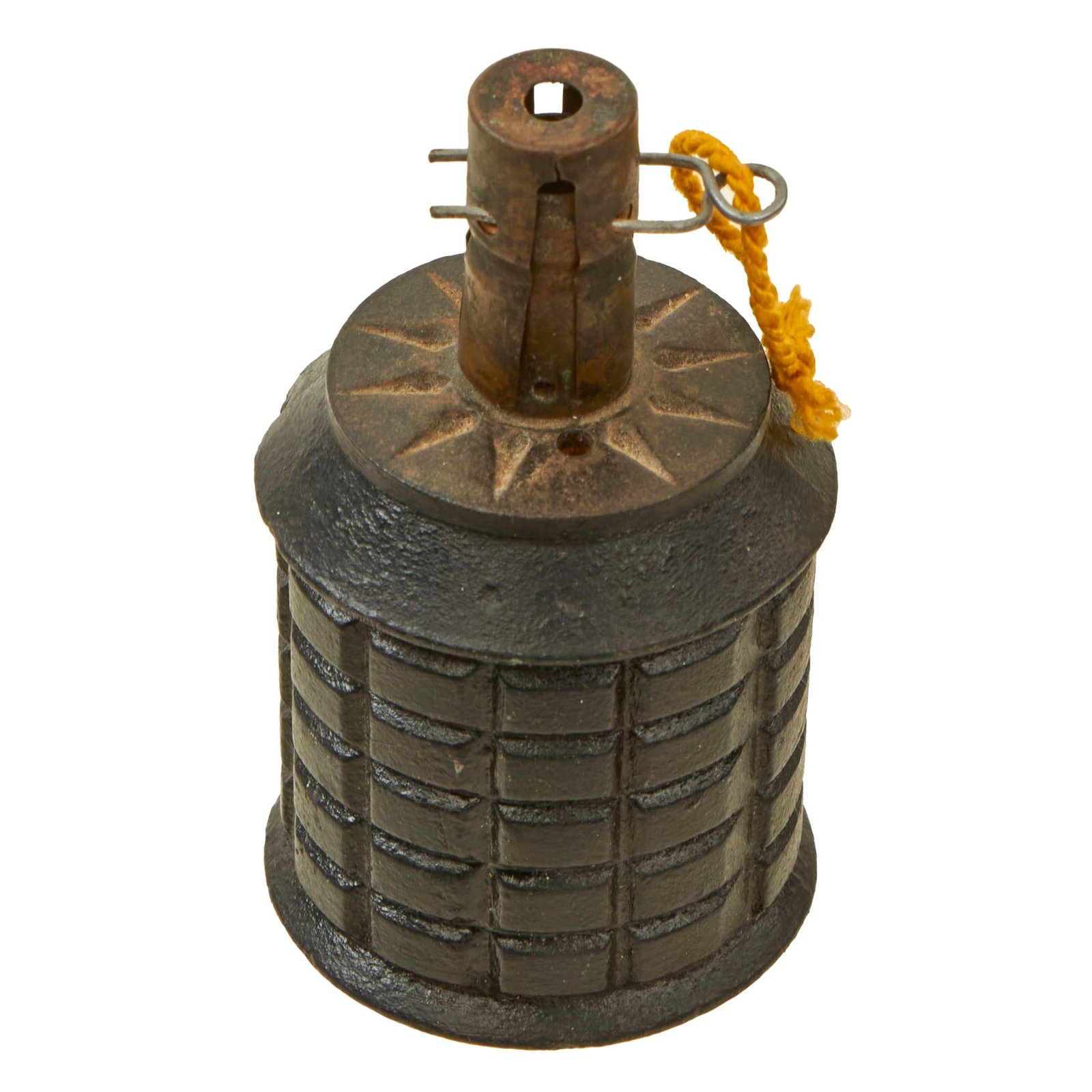 Buy Original Japanese WWII Type 97 Inert Fragmentation Hand Grenade with Fuse - Dated 1941 | Original Firearms Antique For Sale