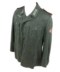 Buy Original German WWII Heer Army Don Cossack Foreign Volunteer HBT Drilljacke Tunic with POA Soviet Liberation Army Patch | Original Firearms Antique For Sale