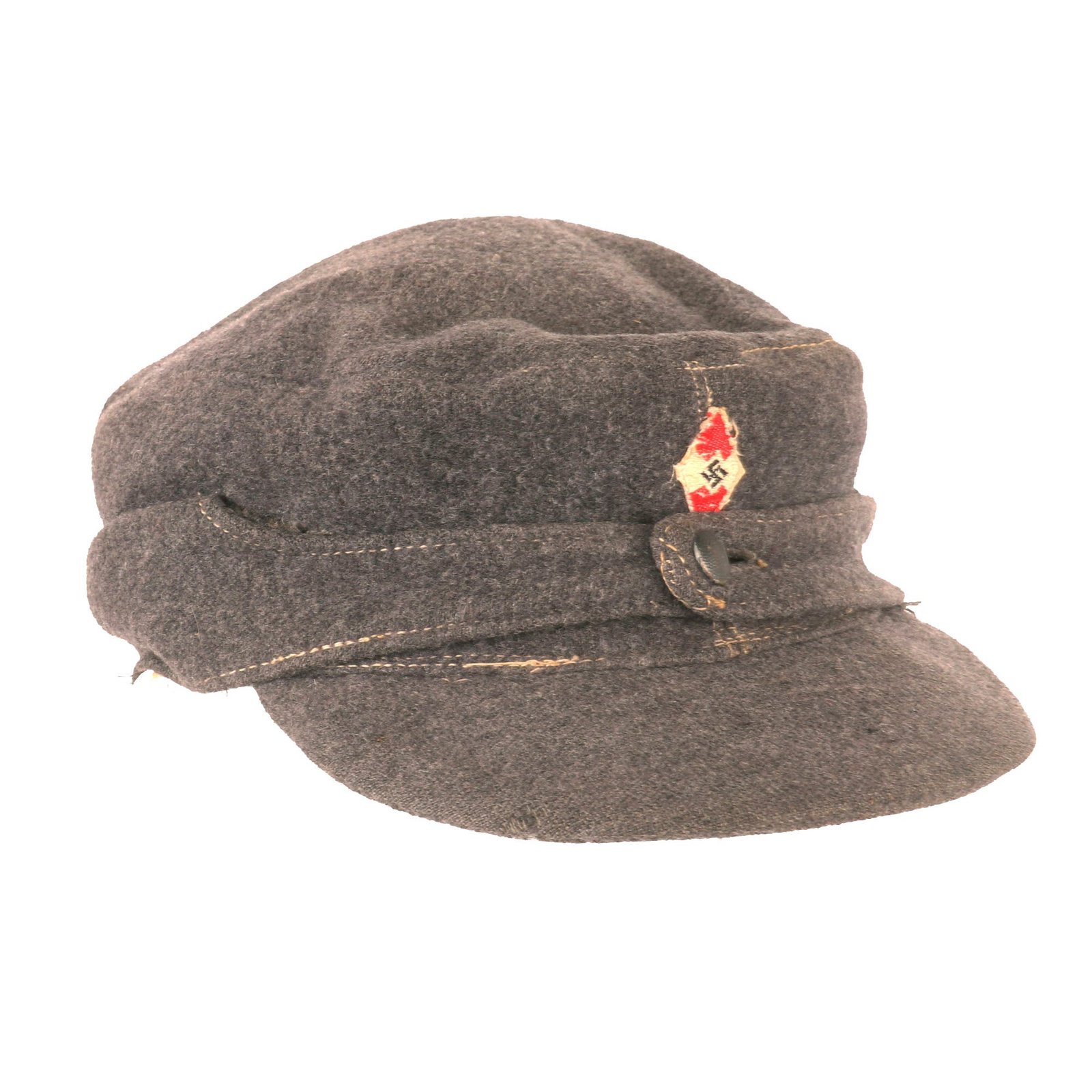 Buy Original German WWII HJ Flak Helper M43 Feldmütze Field Cap in size 58 - dated 1944 | Original Firearms Antique For Sale