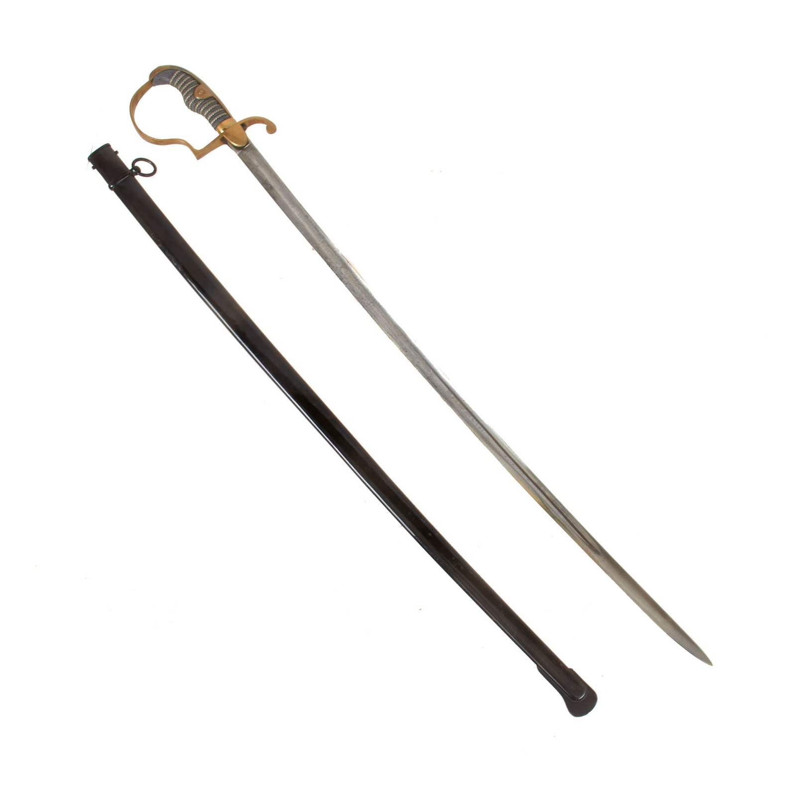 Buy Original Imperial German WWI Artillery NCO Triple-Etched Dove’s Head Sword by Weyersberg Kirschbaum & Cie with Sharkskin Grip | Original Firearms Antique For Sale