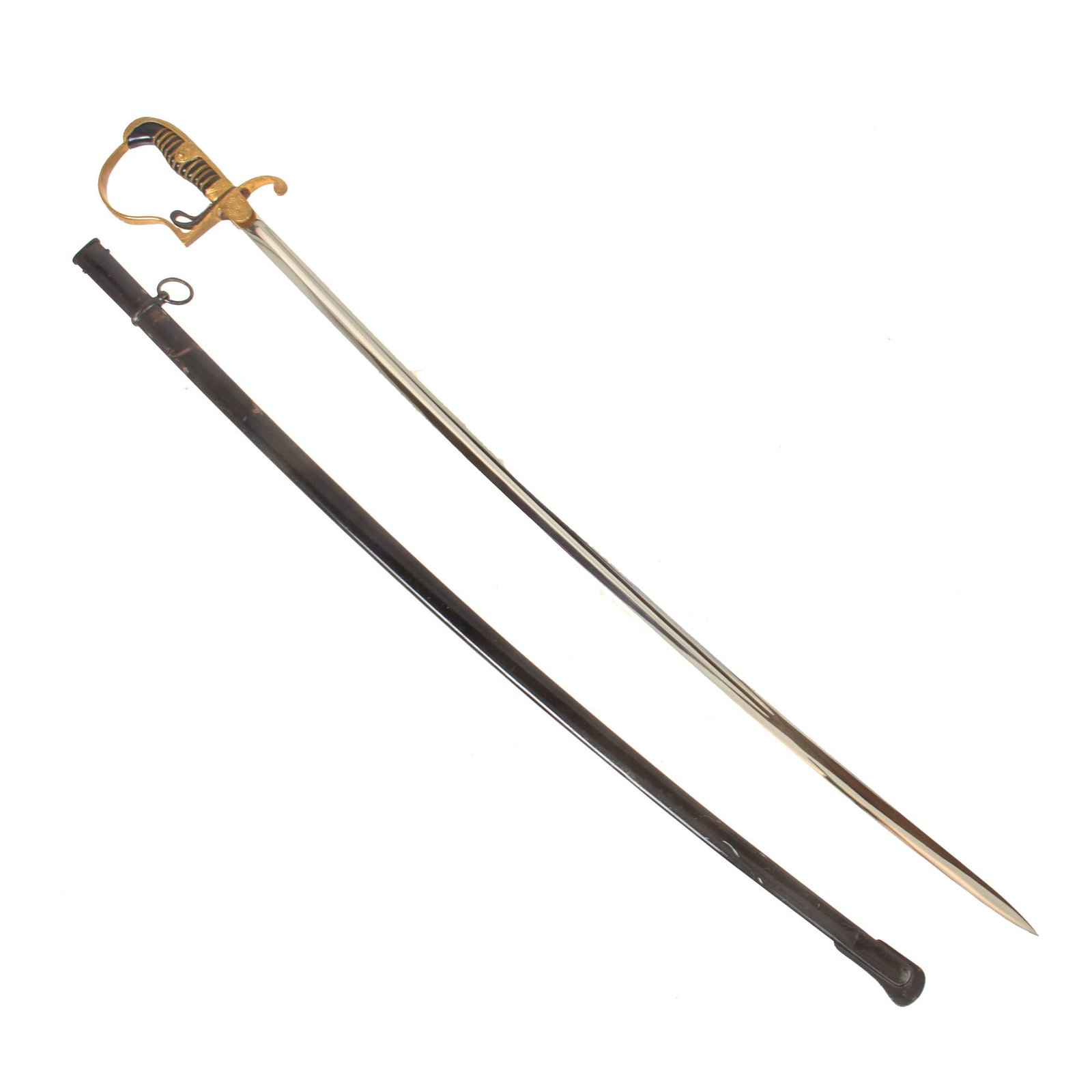 Buy Original German WWII Heer Army Officer Dove Head Sword by WKC Waffenfabrik with Steel Scabbard | Original Firearms Antique For Sale