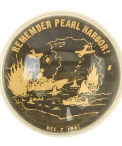 Buy Original U.S. WWII “Remember Pearl Harbor” Glass Paperweight by Newton Mfg. Co. | Original Firearms Antique For Sale