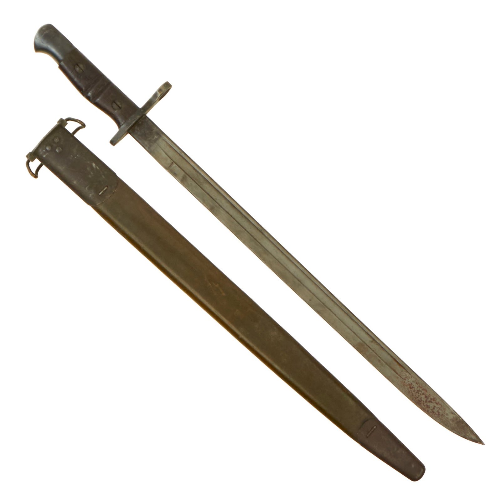 Buy Original U.S. WWI M1917 Enfield Rifle & Trench Gun Bayonet by Remington with Scabbard - Dated 1917 | Original Firearms Antique For Sale