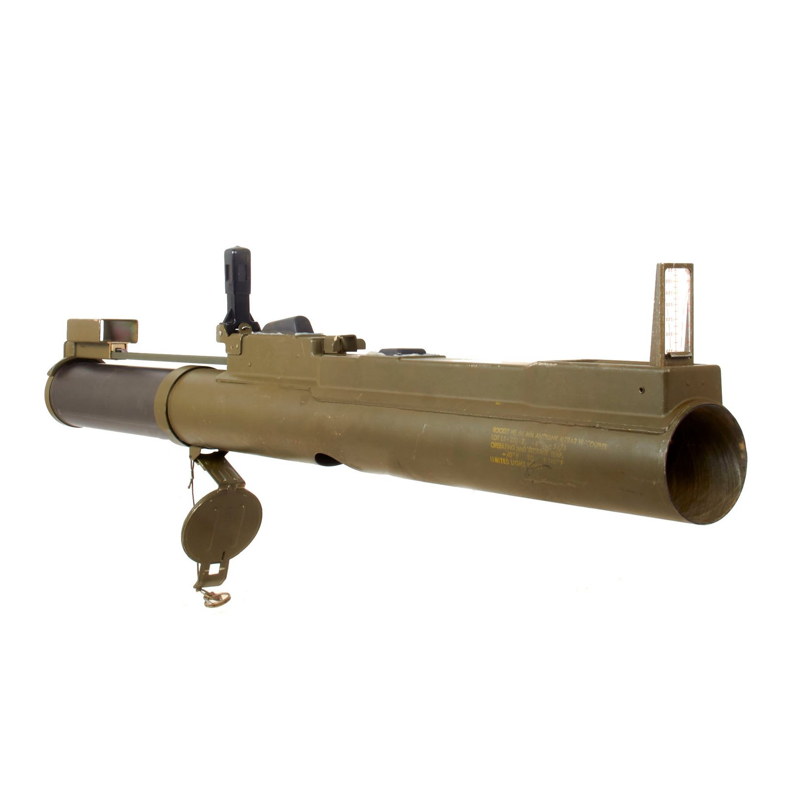 Original U.S. Vietnam War Era 1973 Dated M72A2 Light Anti-Armor Weapon “LAW” Launcher Tube with Strap - INERT