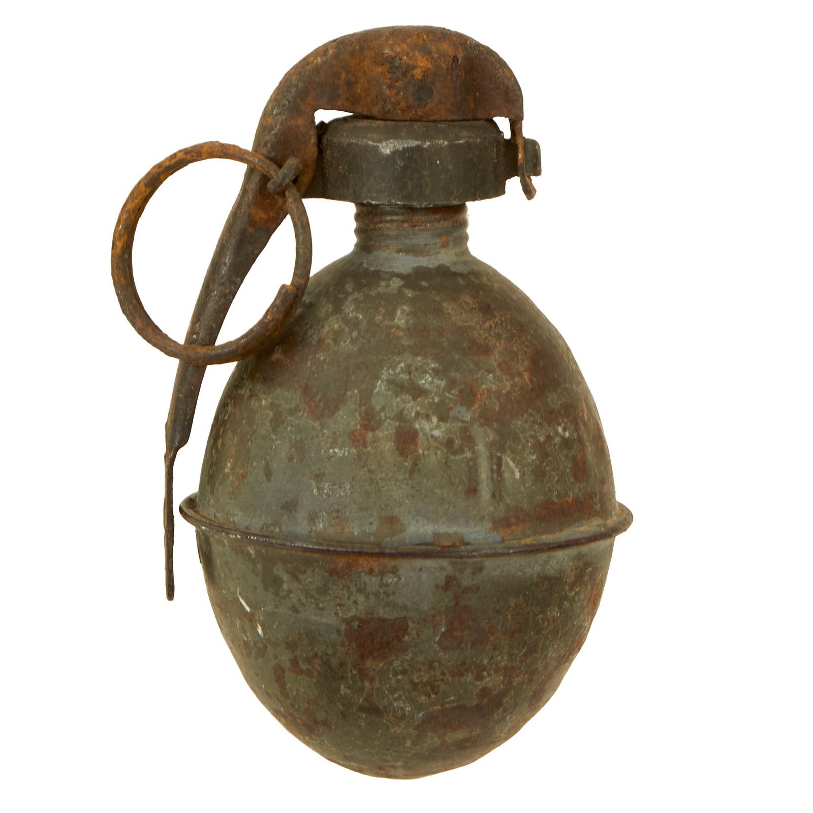 Buy Original French WWI Model 1914 OF1 Egg Hand Grenade circa 1915 - 1917 - Inert | Original Firearms Antique For Sale