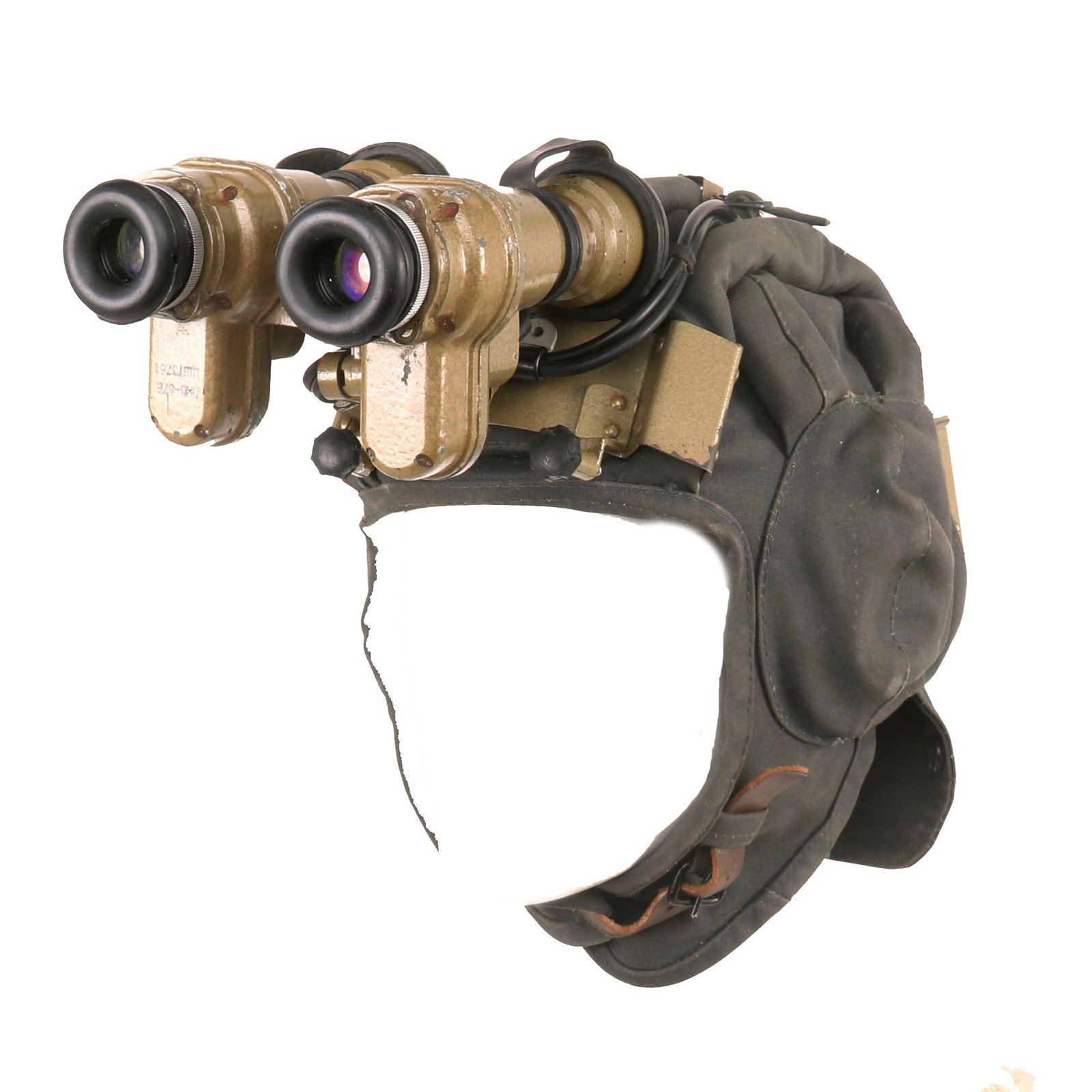 Buy Original Cold War Soviet “Eastern Bloc” Czech PNV-57 Night Vision Goggles on Original Helmet | Original Firearms Antique For Sale