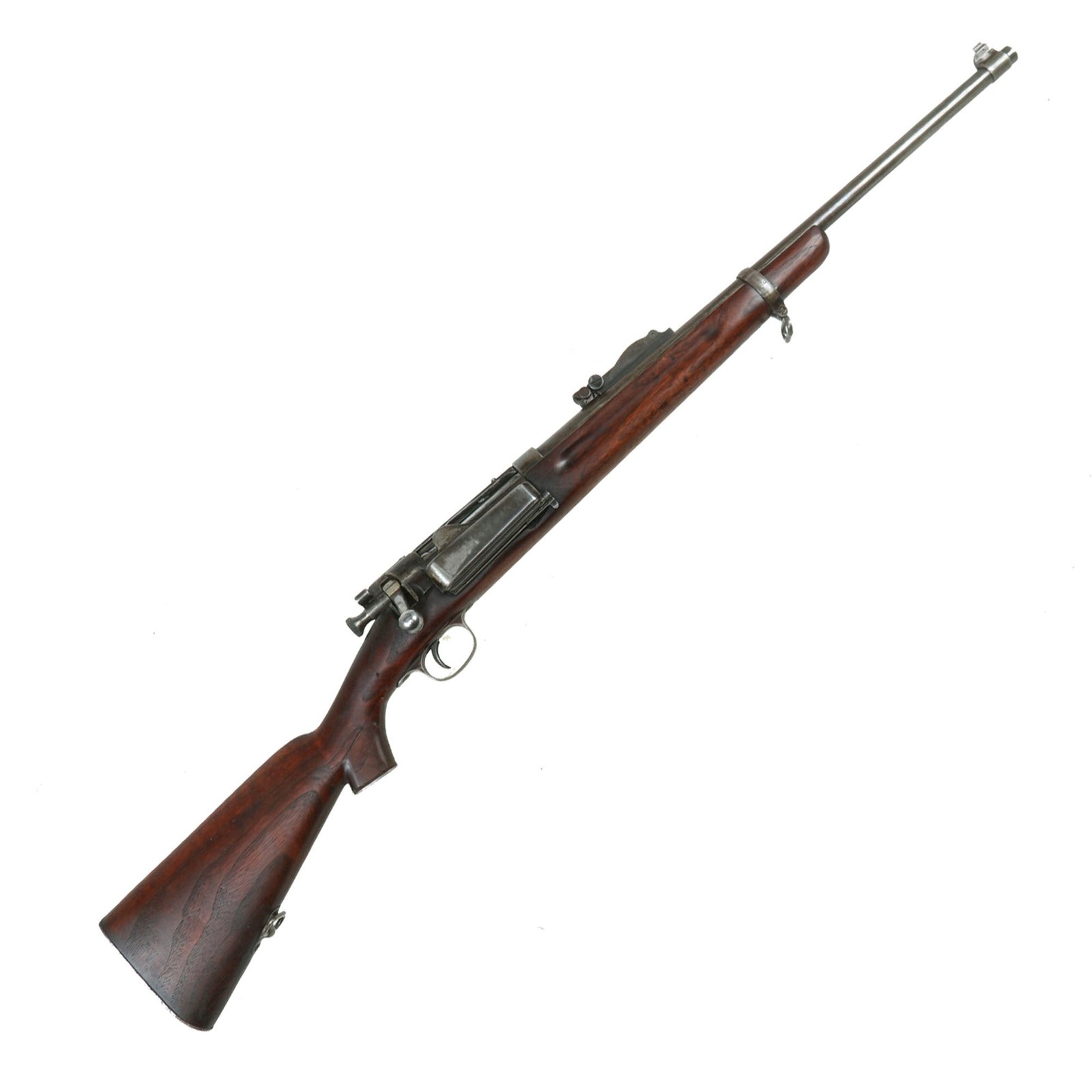 Buy Original U.S. Springfield Model 1896 Krag-Jørgensen Rifle Converted to Sporting Carbine Serial 50424 - Made in 1896 | Original Firearms Antique For Sale