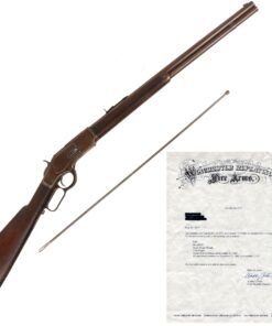 Buy Original U.S. Winchester Model 1873 .44-40 Repeating Rifle Made in 1888 with 24" Round Barrel, Cleaning Rod, and Factory Letter - Serial 279684B | Original Firearms Antique For Sale
