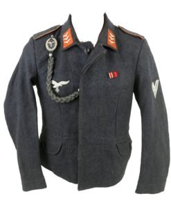 Buy Original German WWII Luftwaffe Signals Obergefreiter Enlisted Two Pocket Fliegerbluse Tunic with Marksmanship Lanyard & Medal Bar | Original Firearms Antique For Sale