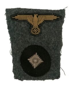 Buy Original German WWII Waffen SS EM/NCO Left Sleeve Eagle Insignia with SS-Oberschütze Rank Pip - Uniform Cut Out | Original Firearms Antique For Sale