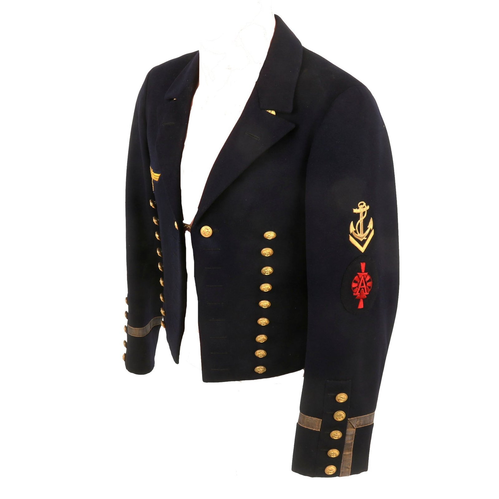 Buy Original German WWII Kriegsmarine Gun Target Specialist Petty Officer’s Evening Dress "Monkey" Jacket - Oberbootsmannmaat Affenjacke | Original Firearms Antique For Sale